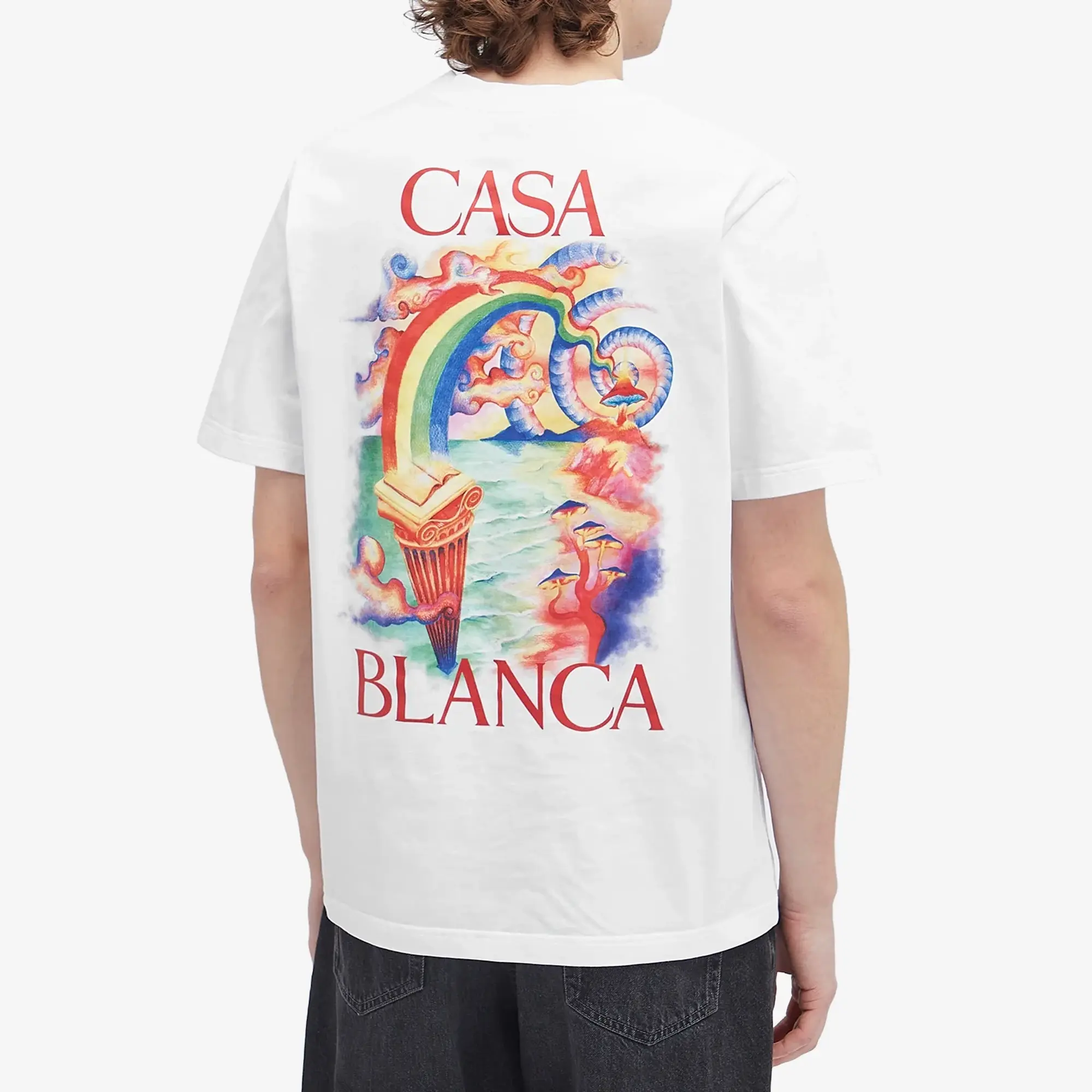 Casablanca Men's Nature Teacher T-Shirt White