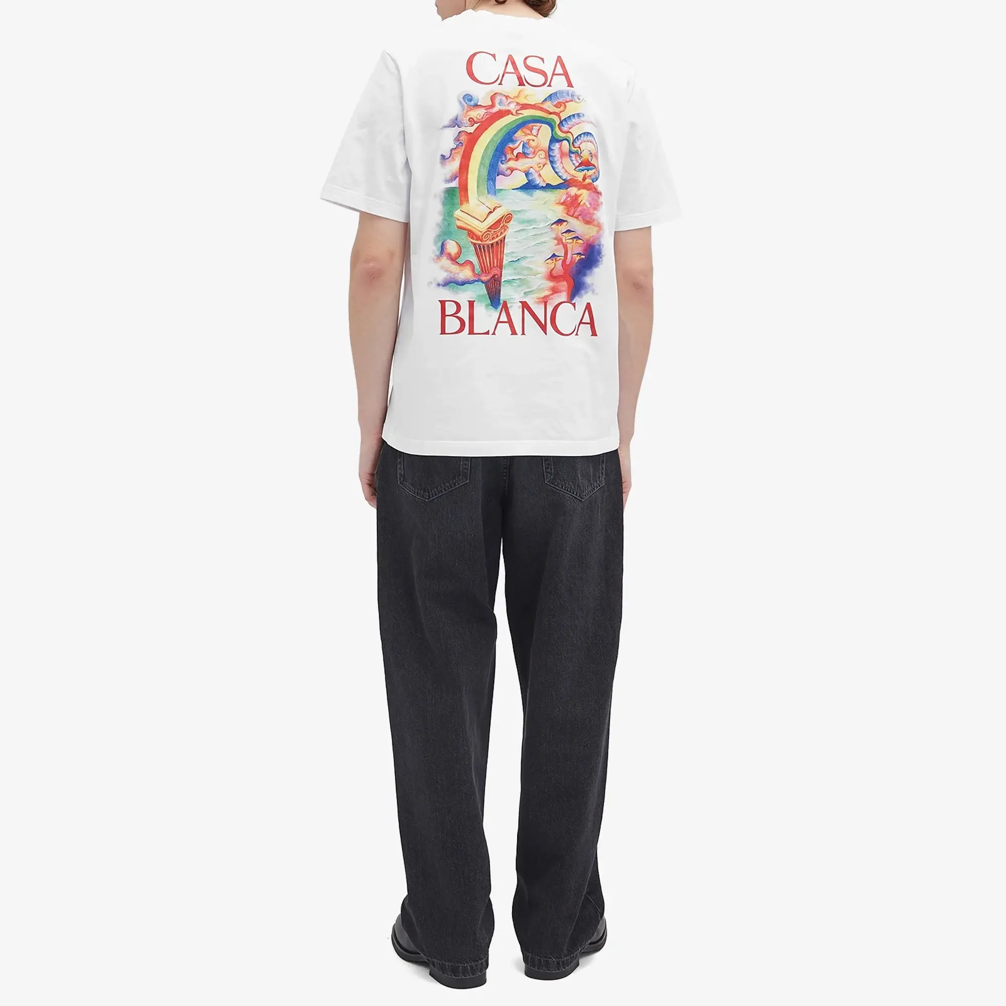 Casablanca Men's Nature Teacher T-Shirt White