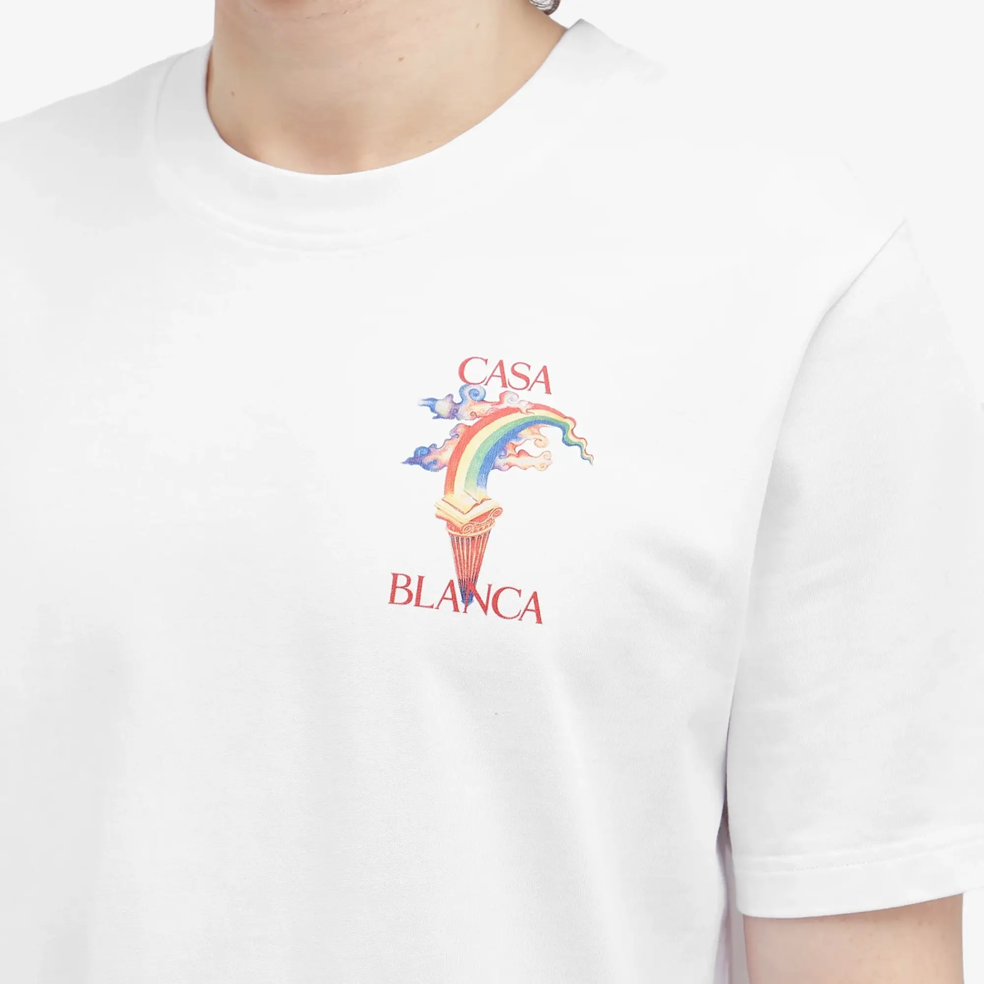 Casablanca Men's Nature Teacher T-Shirt White