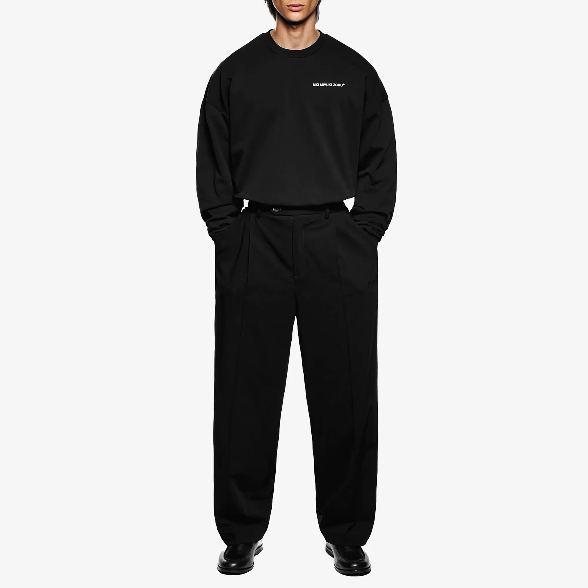 MKI Men's Wide Fit Suit Pants Black