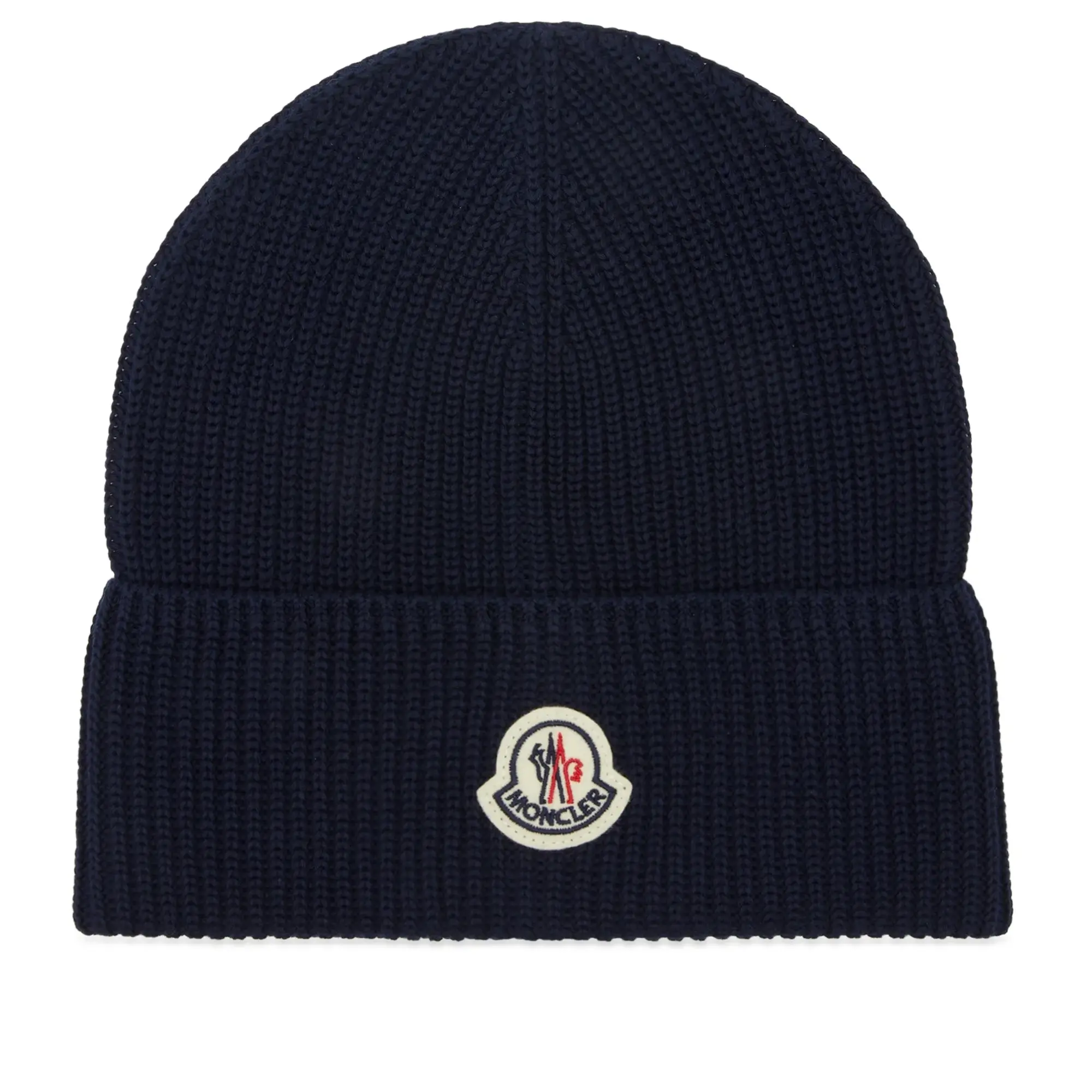 Moncler Men's Cotton Yarn Hat Blue