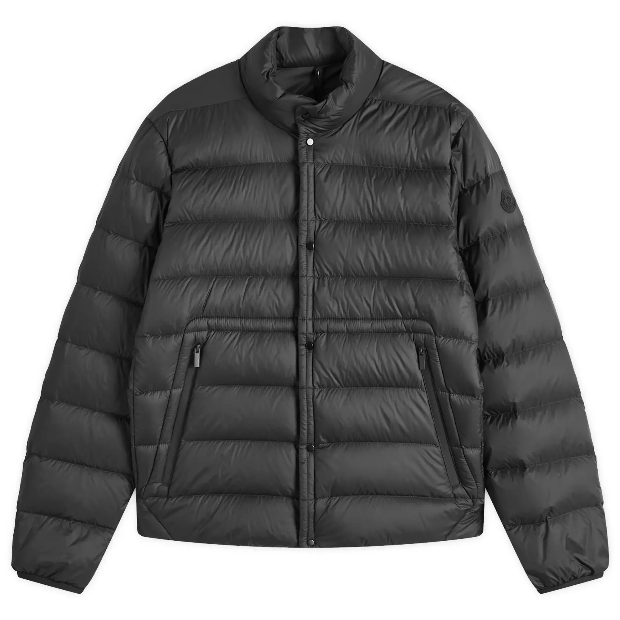 Moncler Men's Lightweight Recycled Nylon Charvin Jacket Black