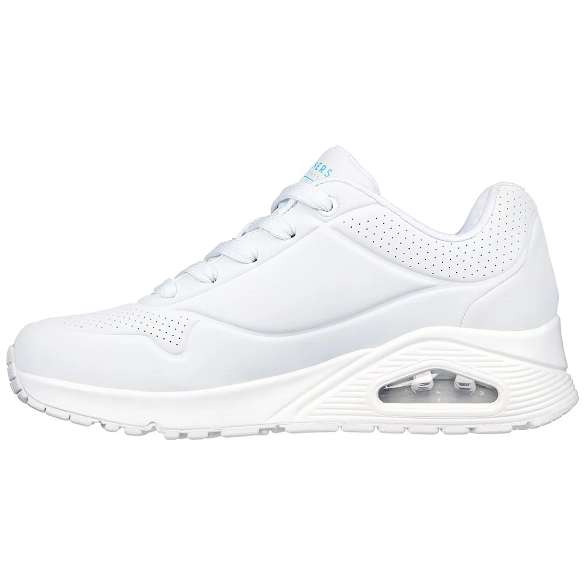 Skechers Women's JGoldcrown: Uno - Highlight Love Sneaker in White