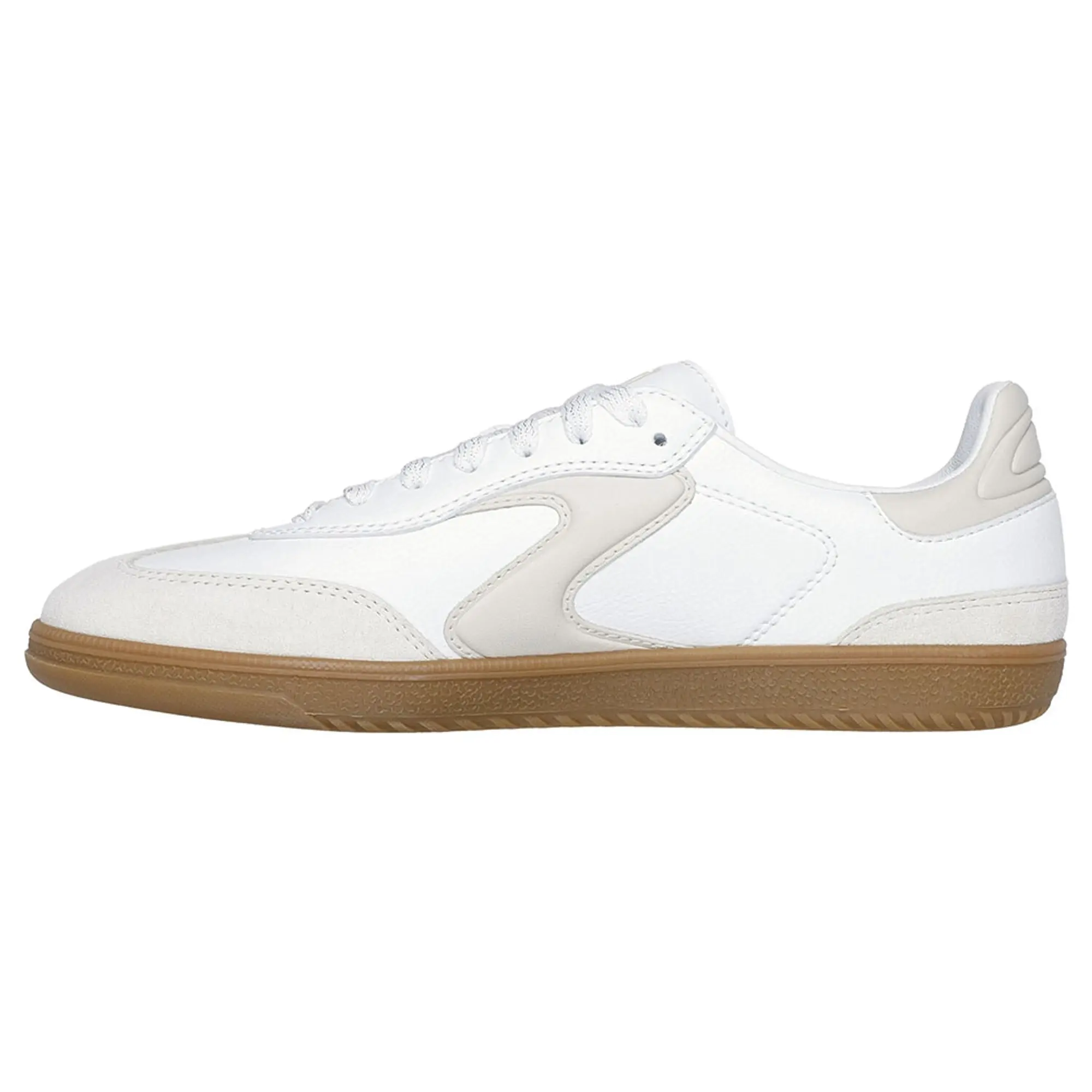 Skechers Women's Hotshot - Kickoff Sneaker in White/Natural