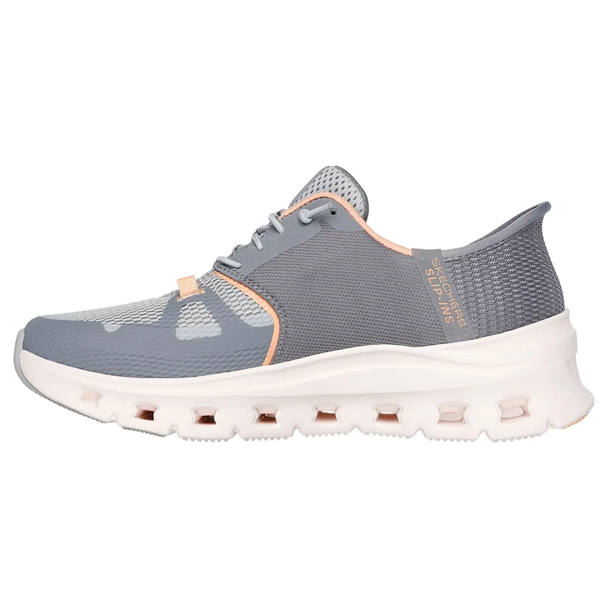 Skechers Women's Slip-ins: Glide-Step Pro Sneaker in Gray/Orange