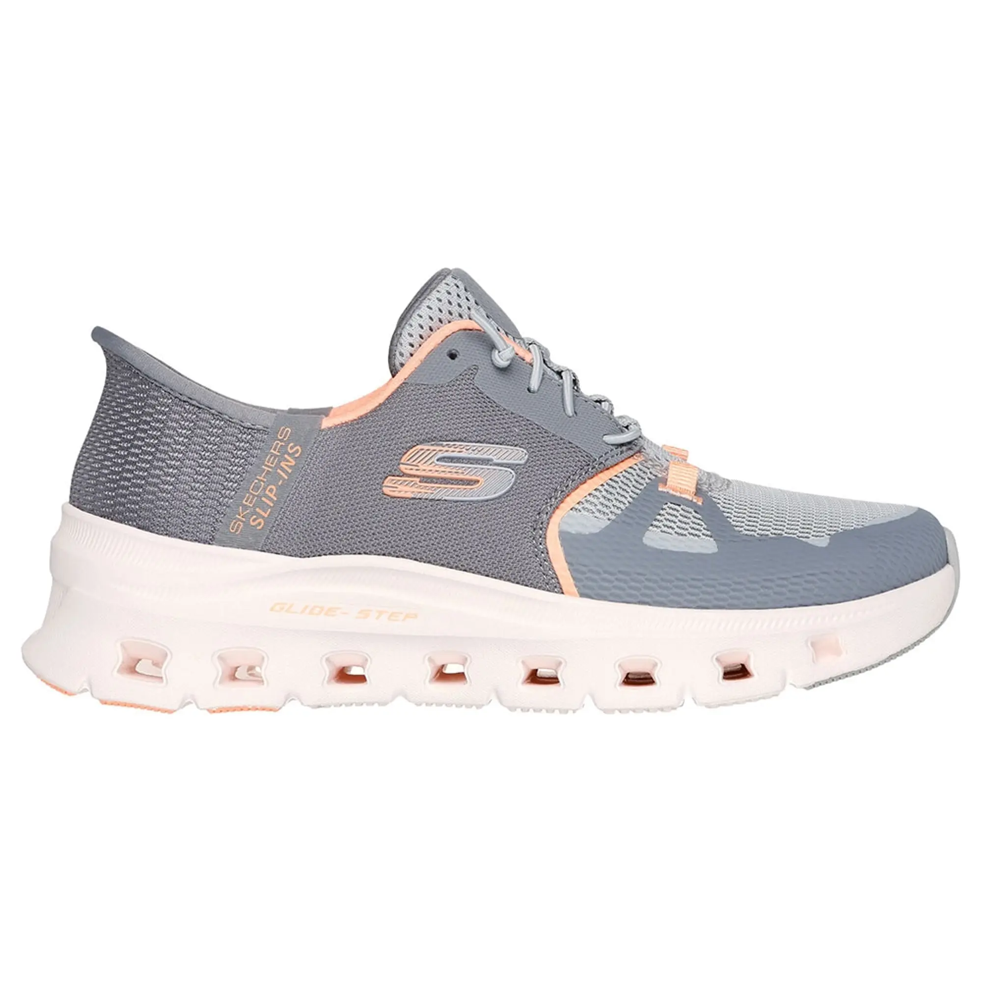 Skechers Women's Slip-ins: Glide-Step Pro Sneaker in Gray/Orange