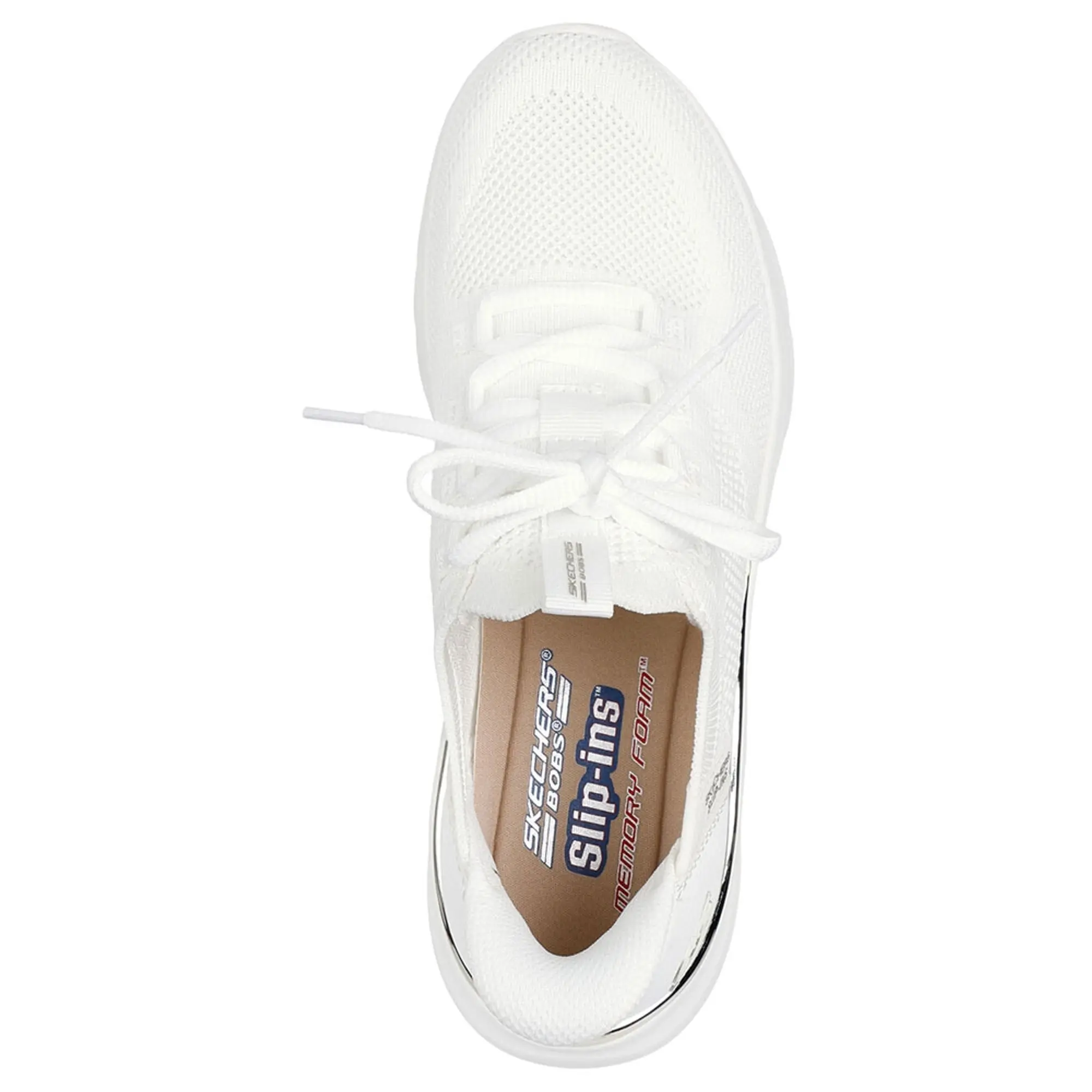 Skechers Bobs B Love Trainers 117617 WHT FOOTY.COM