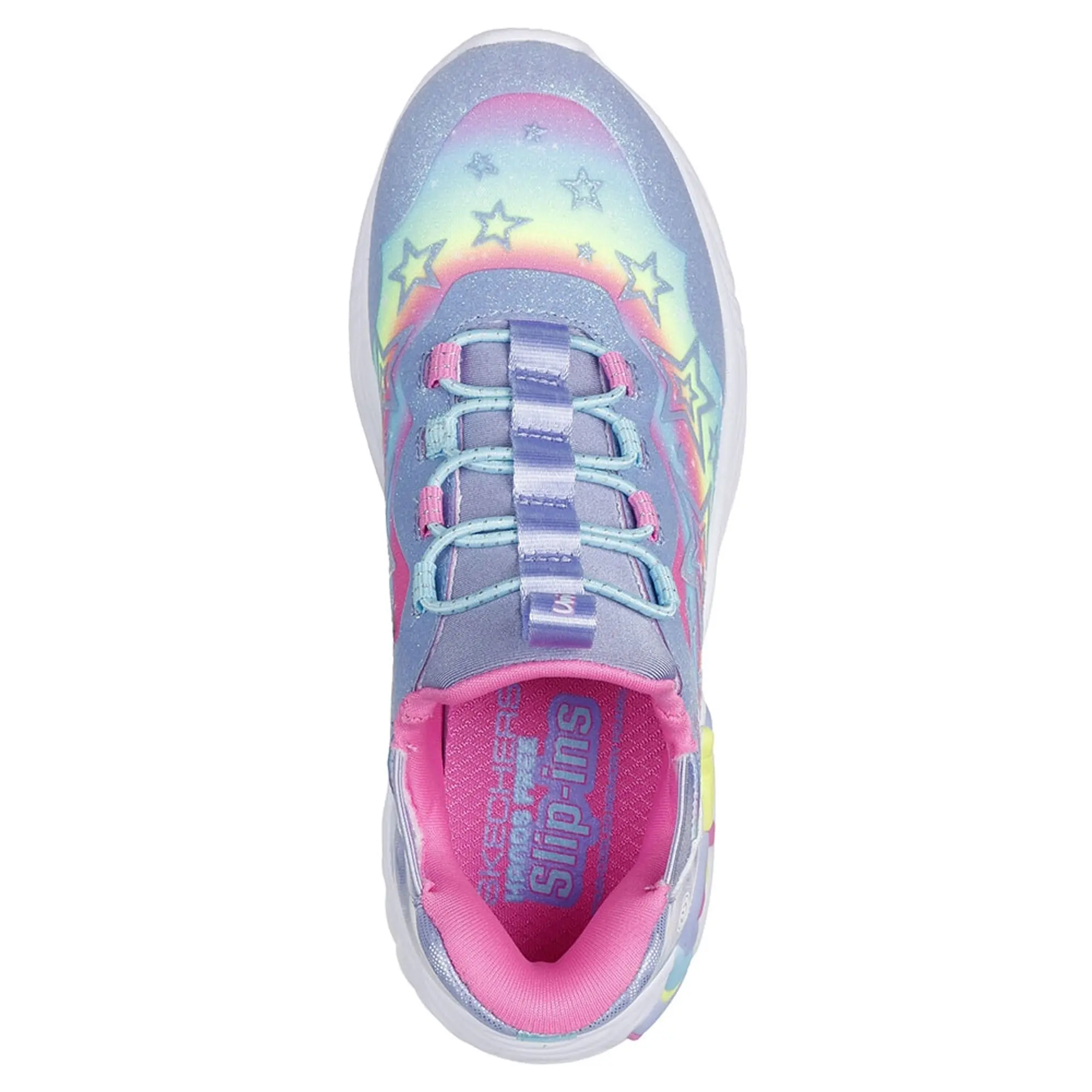 Skechers Girls Slip-ins: Unicorn Dreams - Starry Lite Sneaker in Lavender