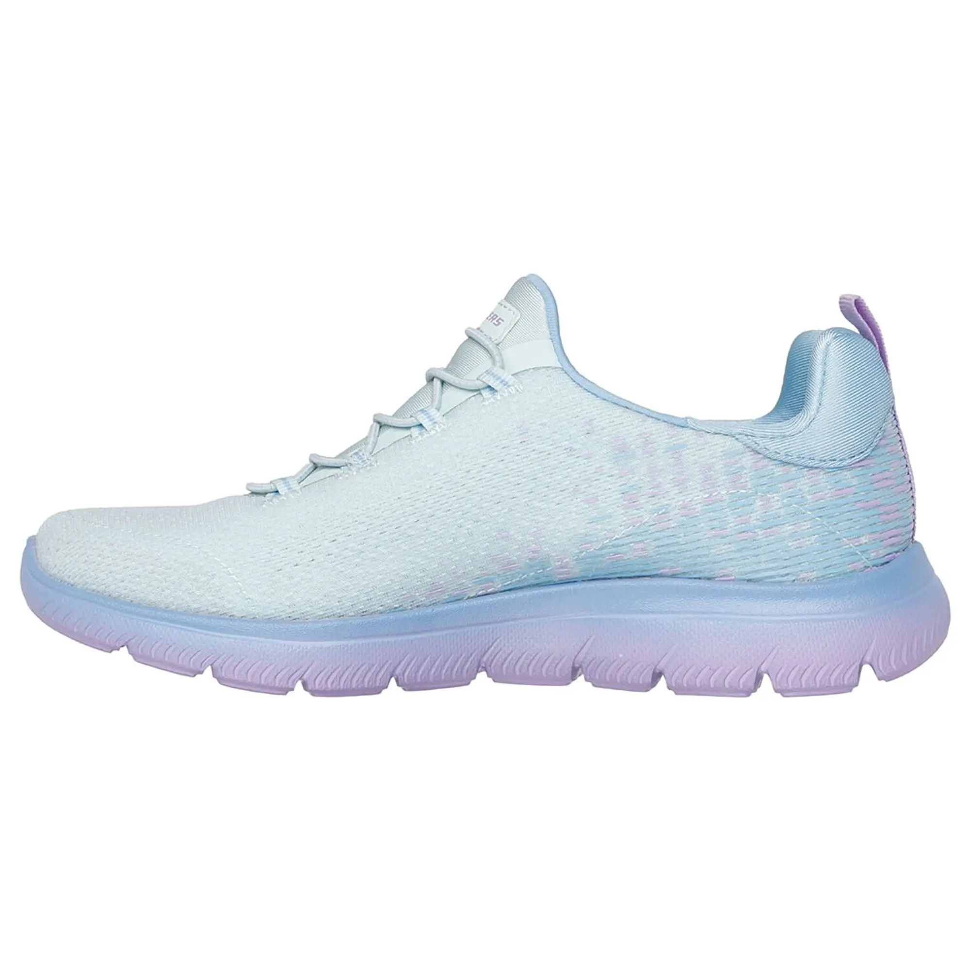 Skechers Women's Summits - Morning Glow Sneaker in Light Blue/Lavender