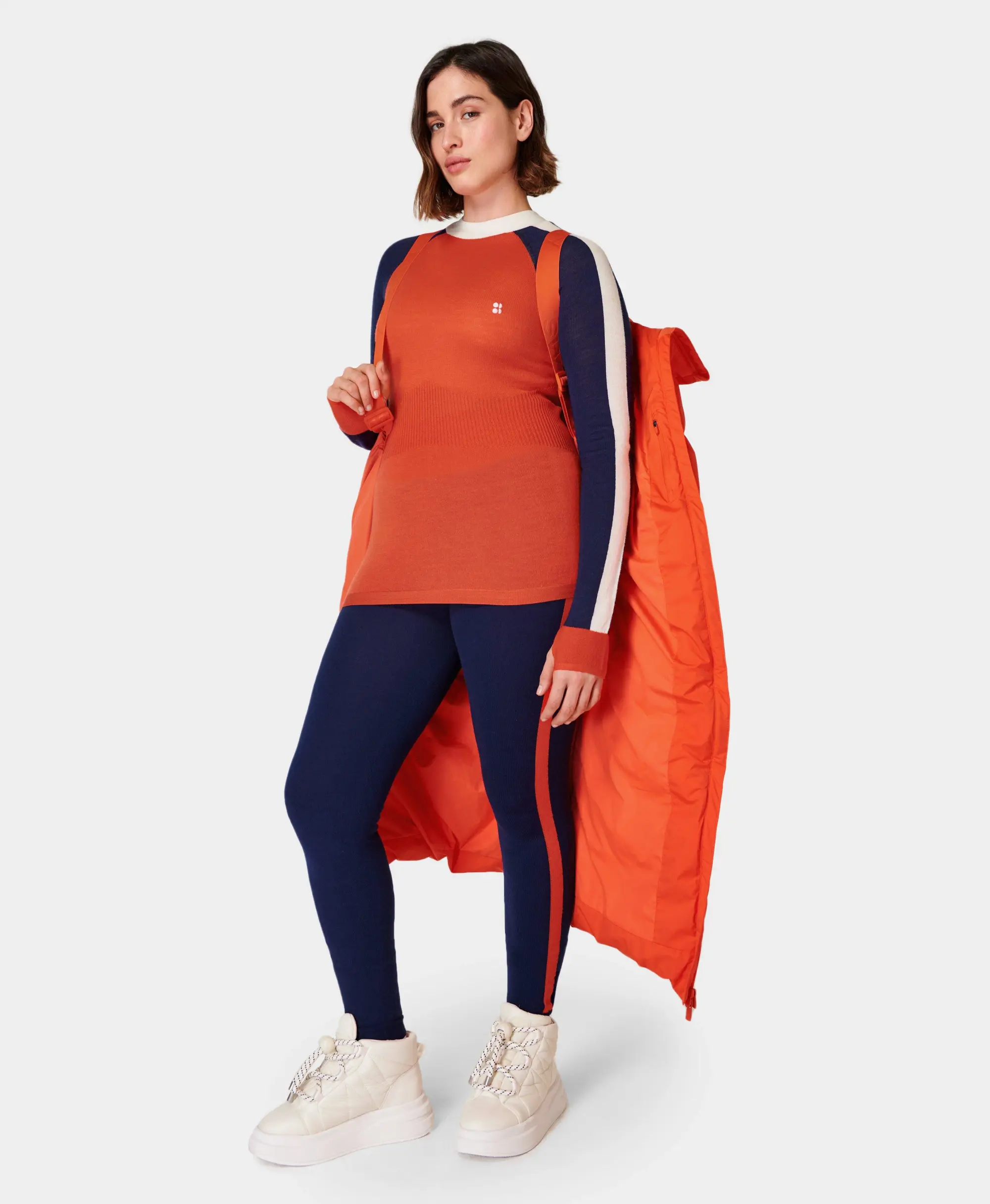 Colour Block Merino Base Layer Legging