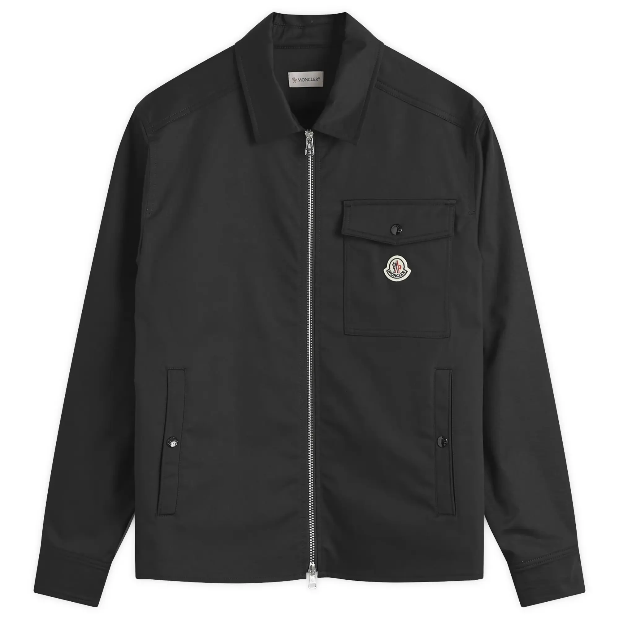 Moncler Men's Gabardine Cotton Comfort Shirt Black