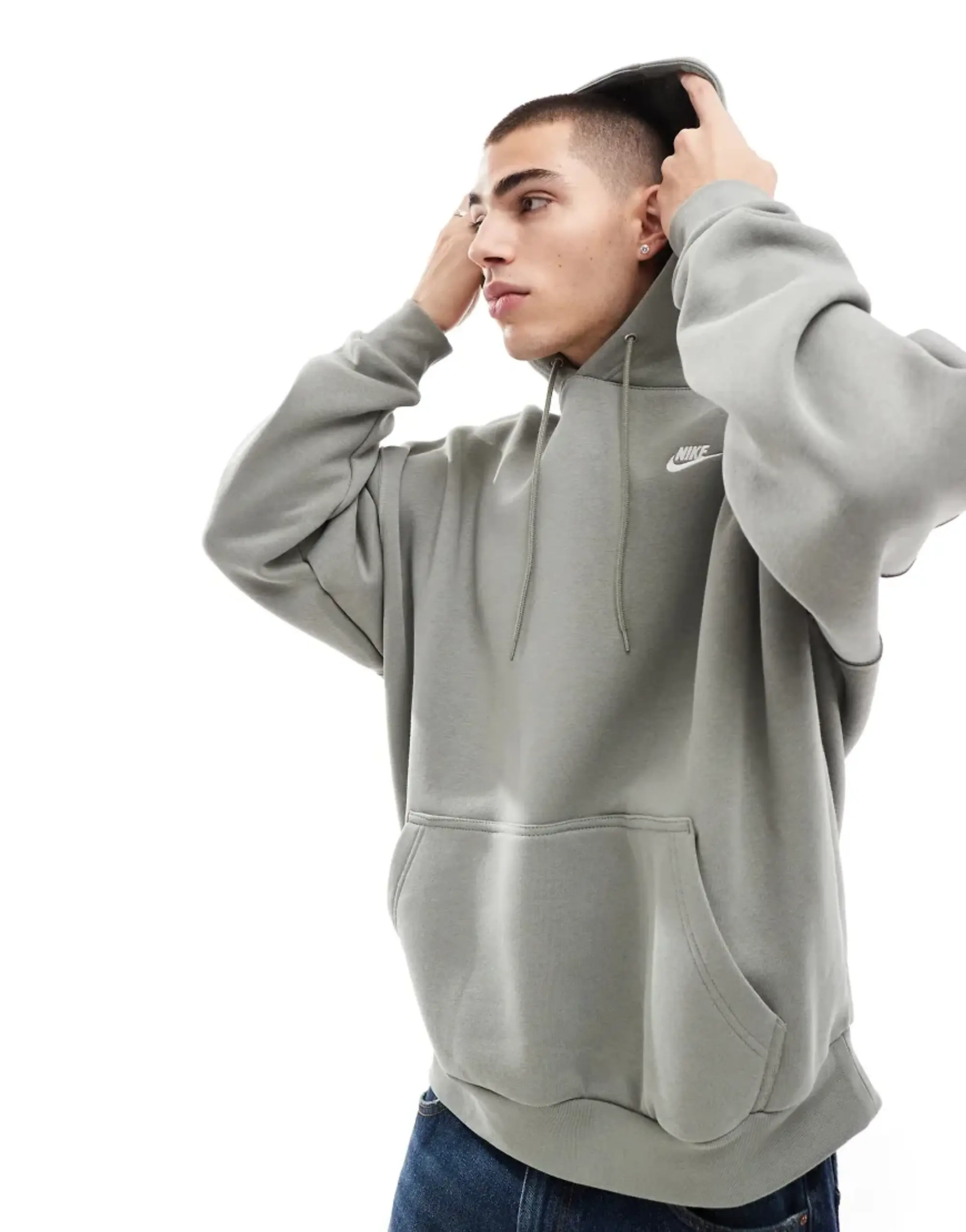 Nike Oversized Hoodie - Green - Mens