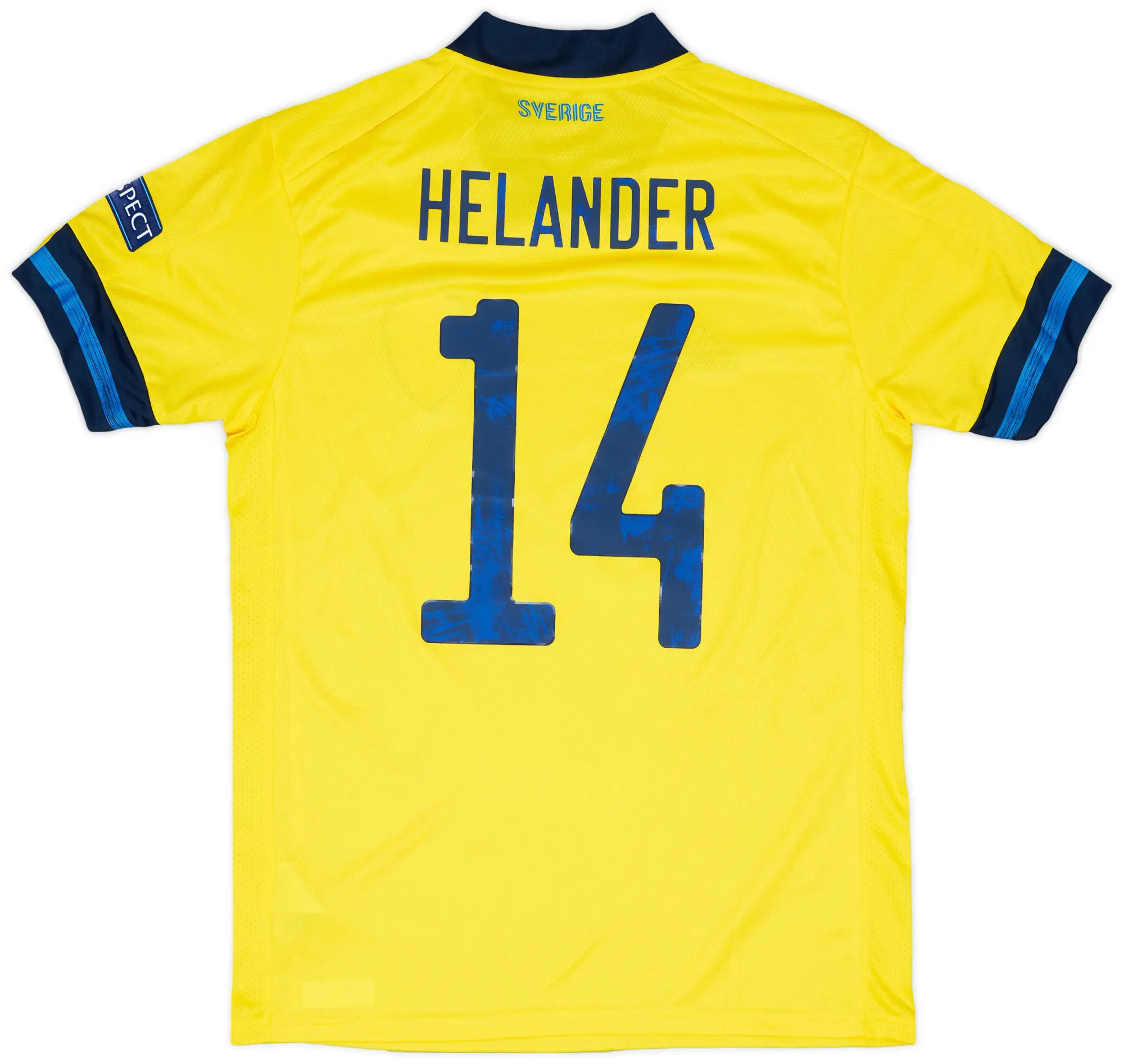 adidas 2021 Sweden Player Issue Nations League Home Shirt Helander #14