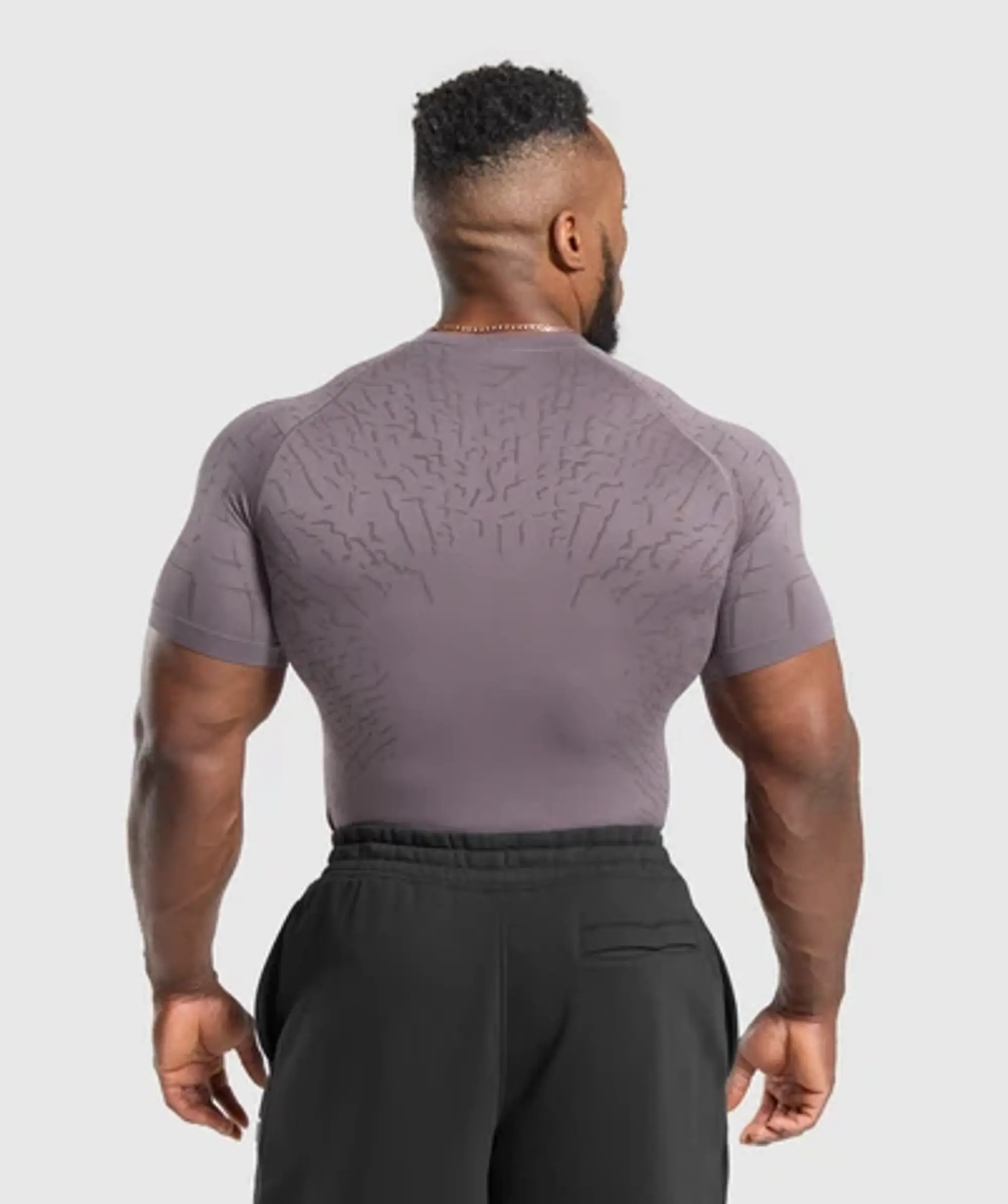 Gymshark Tectonic Seamless T Shirt - Brushed Purple/Greyed Purple