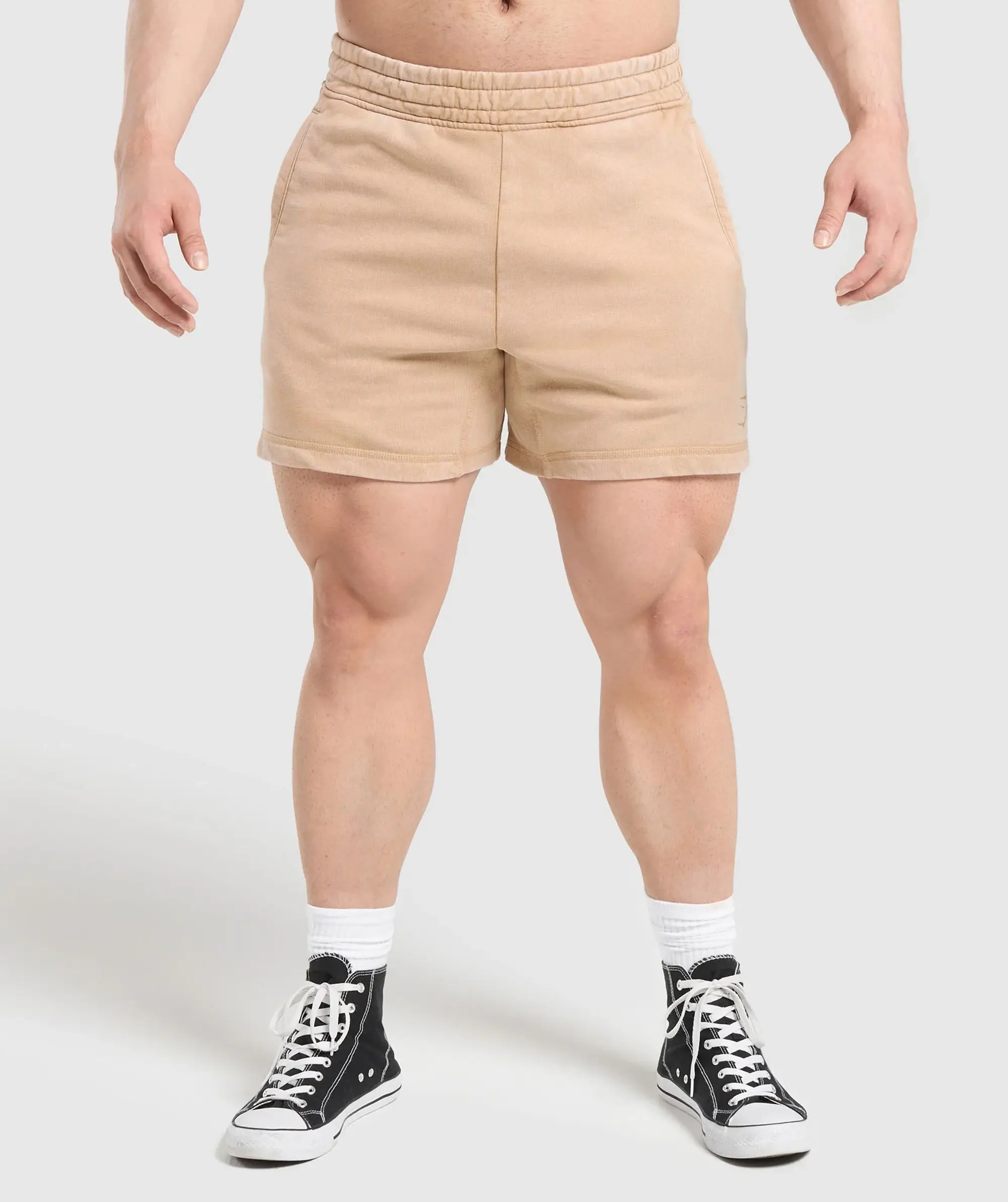 Gymshark Heritage 5 Shorts - Deep Fawn Brown