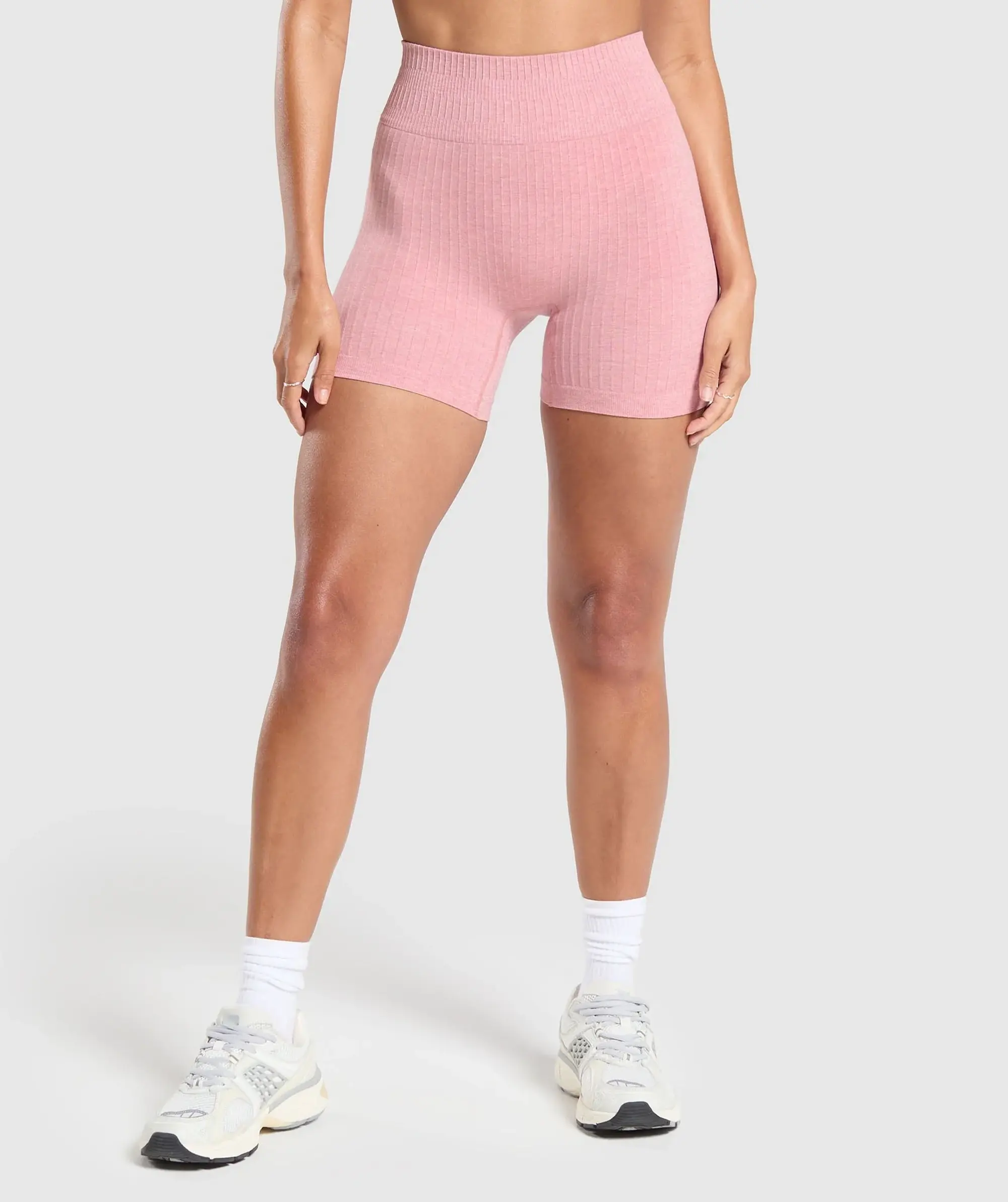 Gymshark Luxe Seamless Shorts - Cosy Pink Marl