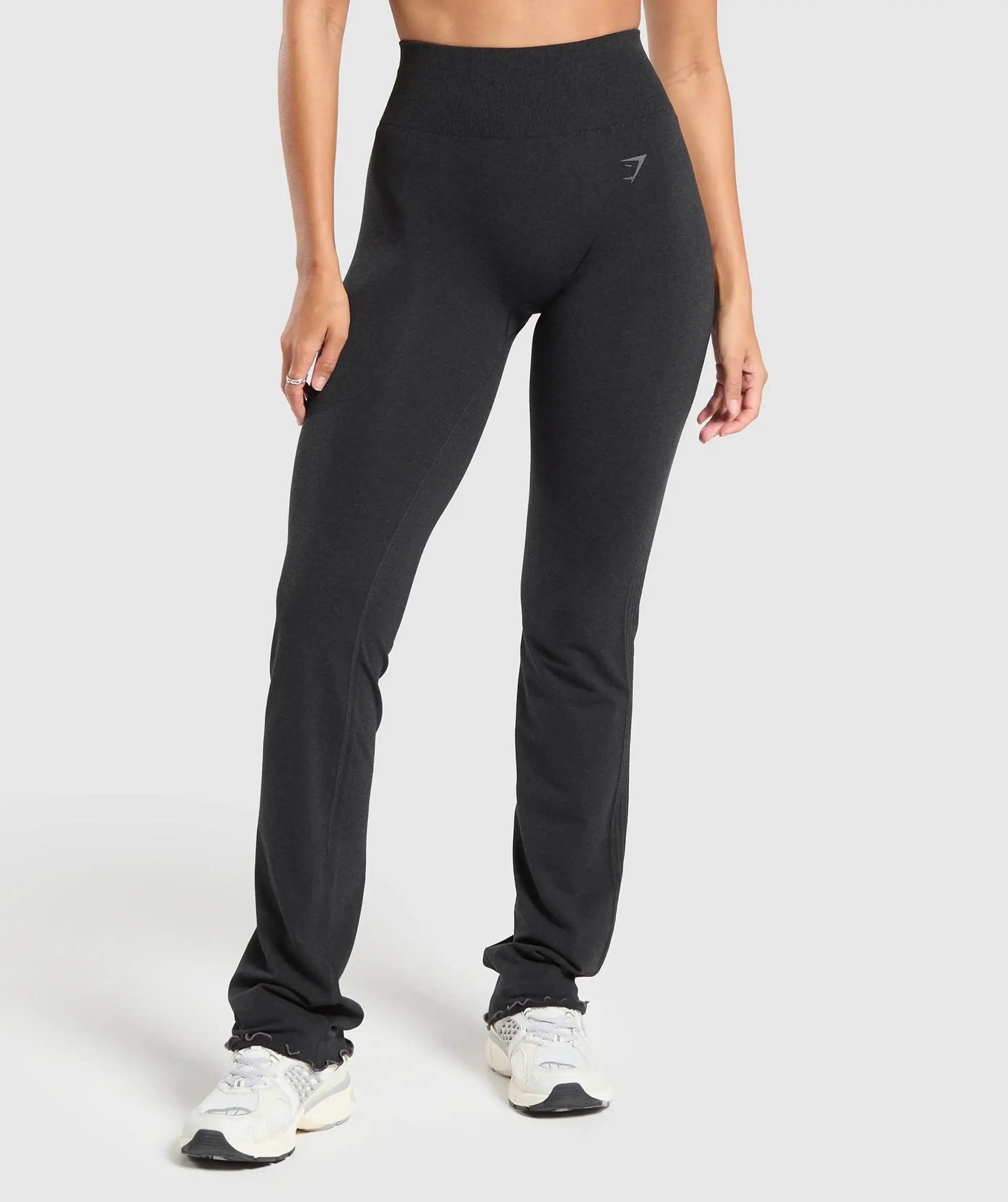 Gymshark Luxe Seamless Flare Leggings - Coal Marl