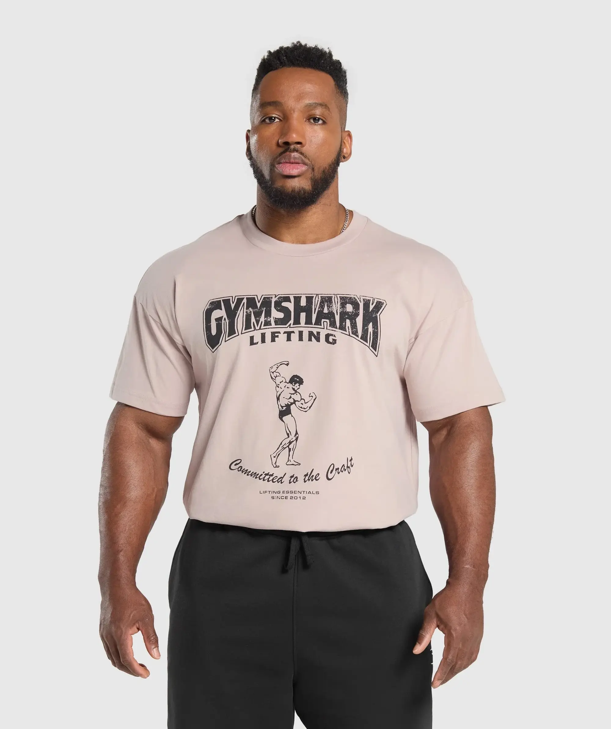 Gymshark Committed to the Craft T-Shirt - Muted Pink