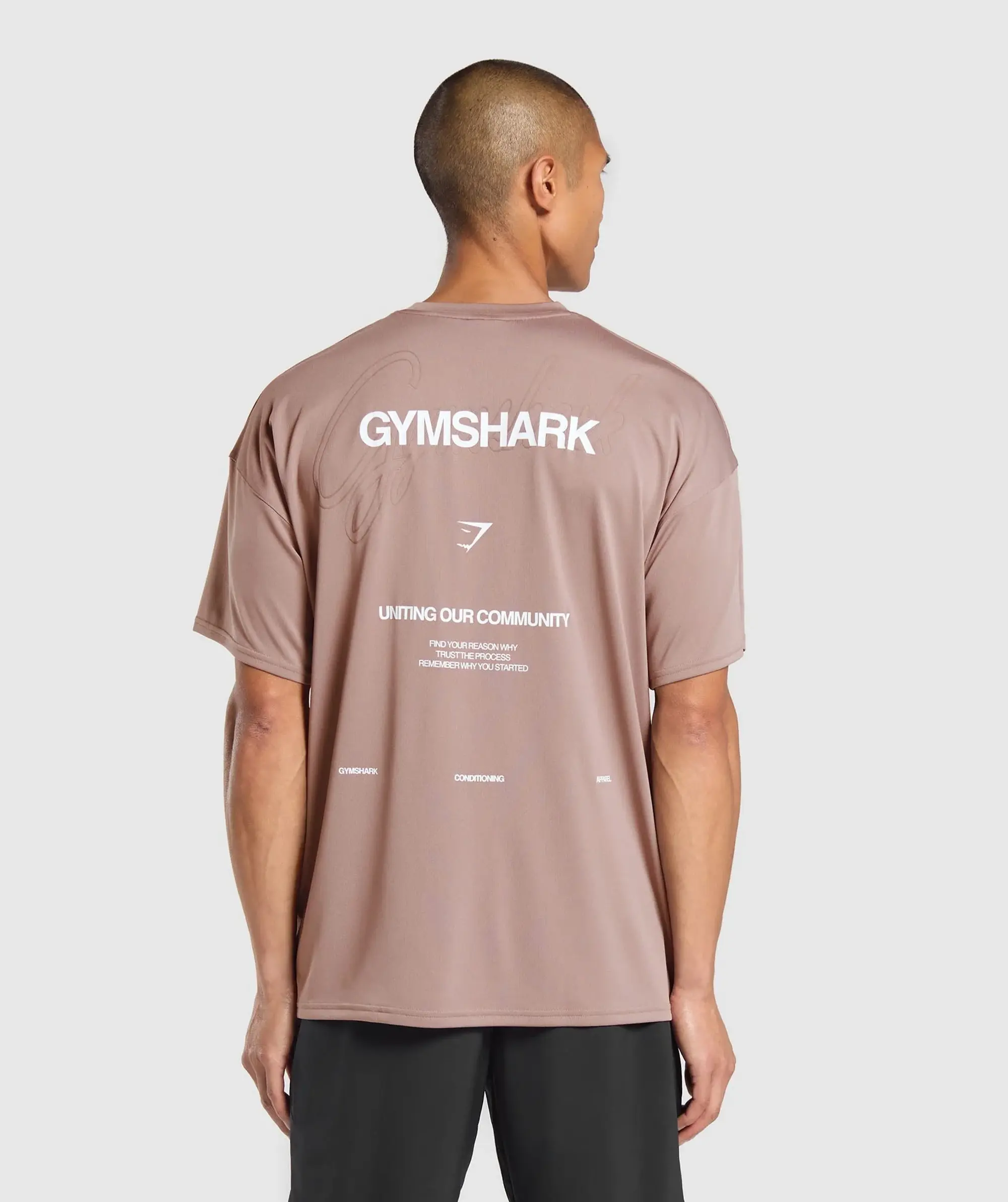 Gymshark Conditioning Apparel T-Shirt - Powder Mauve