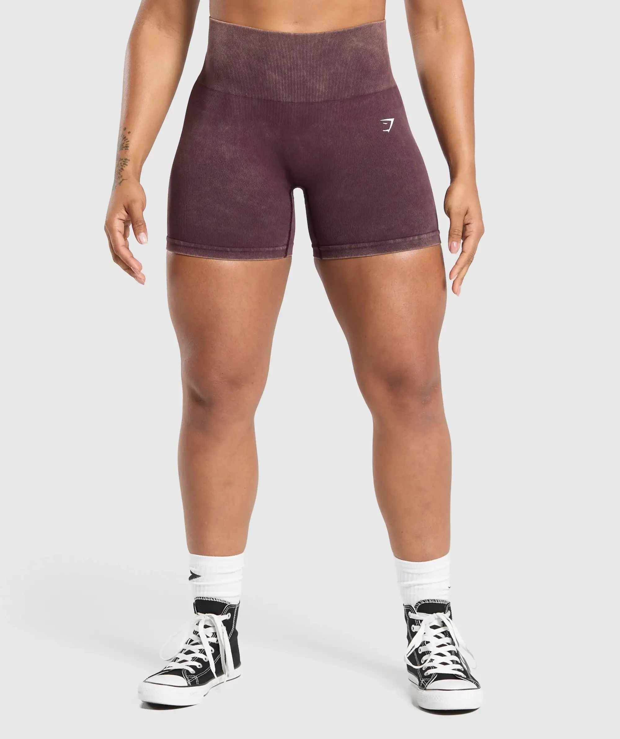 Gymshark Gains Seamless Plain Shorts - Depth Purple