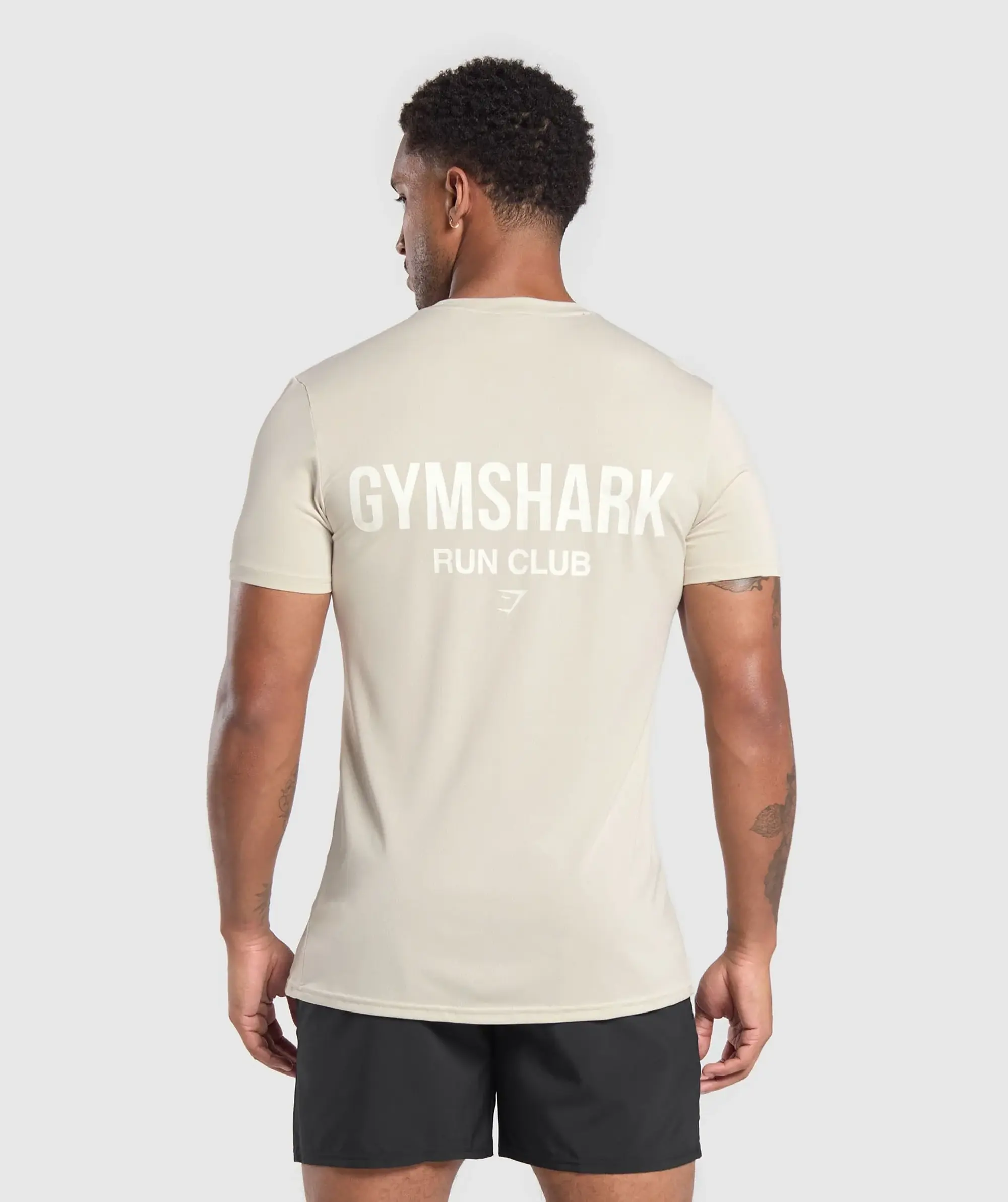 Gymshark Running Dept. T Shirt - Pebble Grey