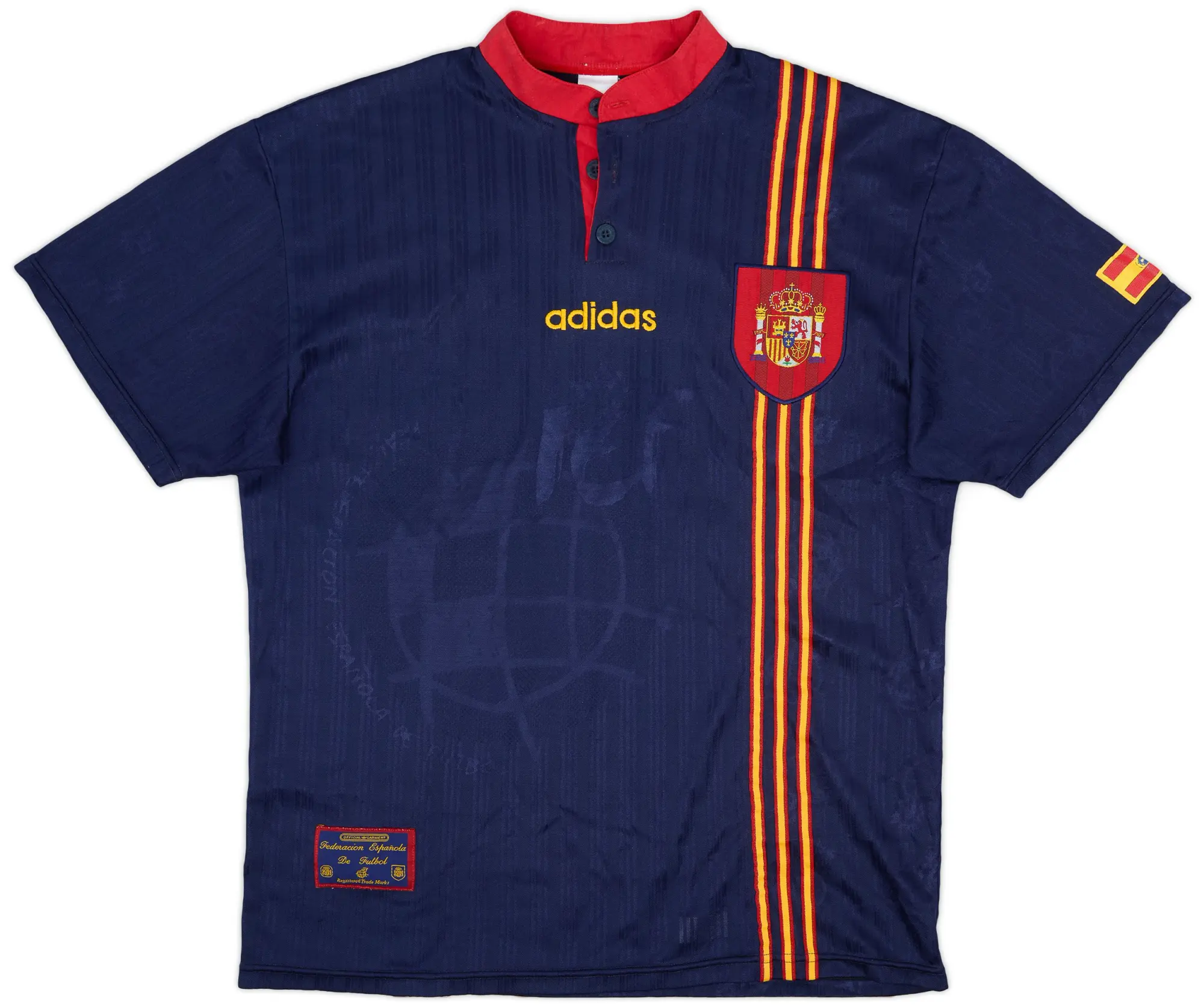 adidas 1996-98 Spain Away Shirt R.Hierro #6 - 9/10 - (L)