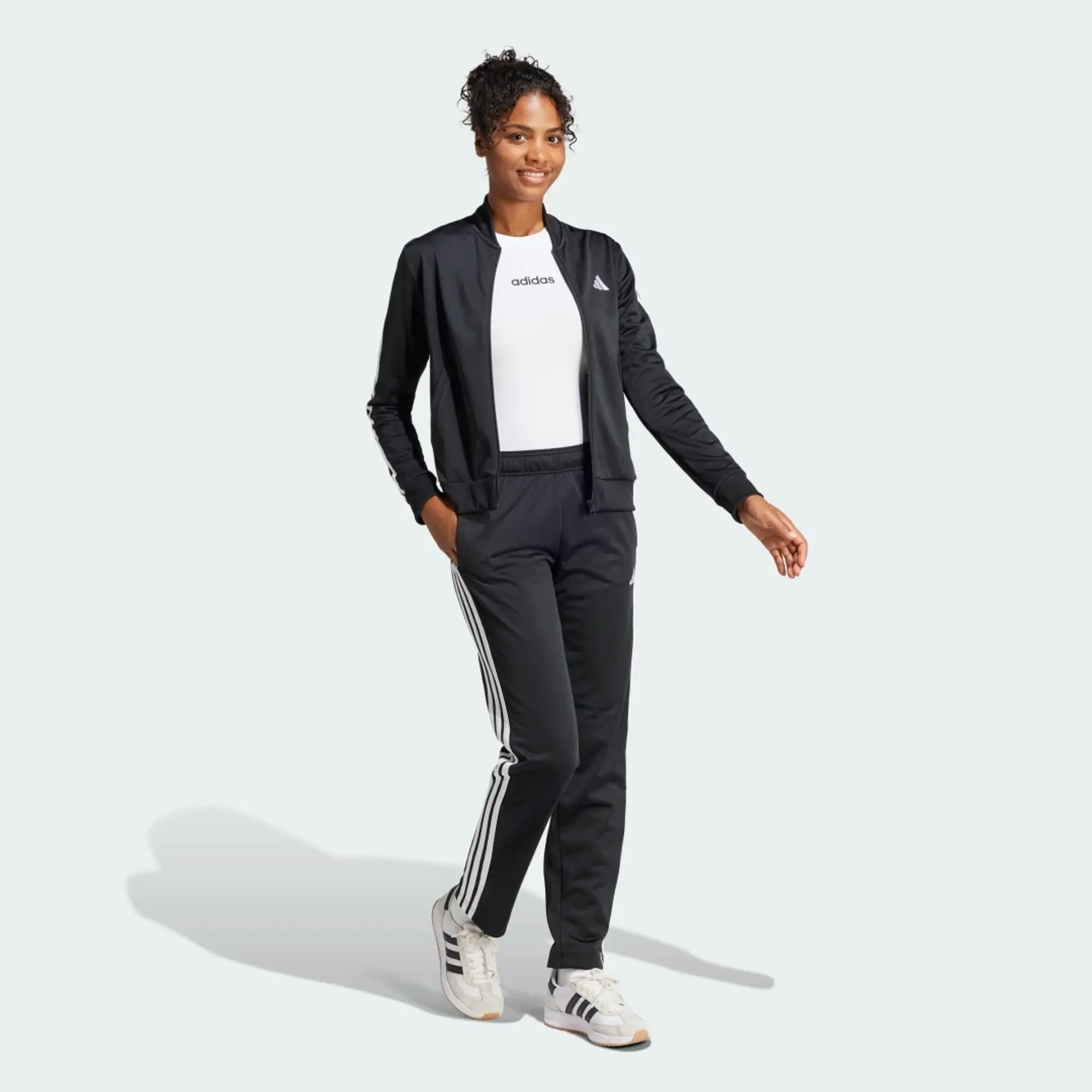 adidas Women Essentials 3 Stripes Track Suit