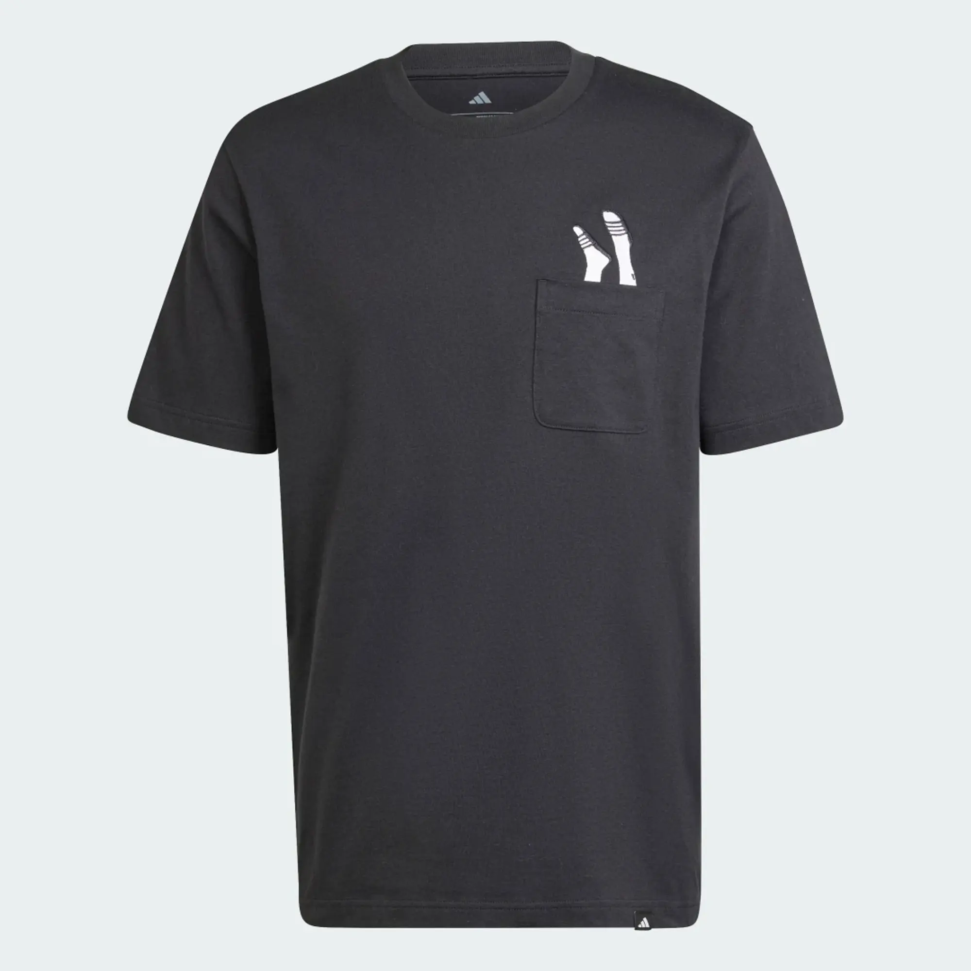 adidas Men Lounge Slides Graphic Pocket Tee