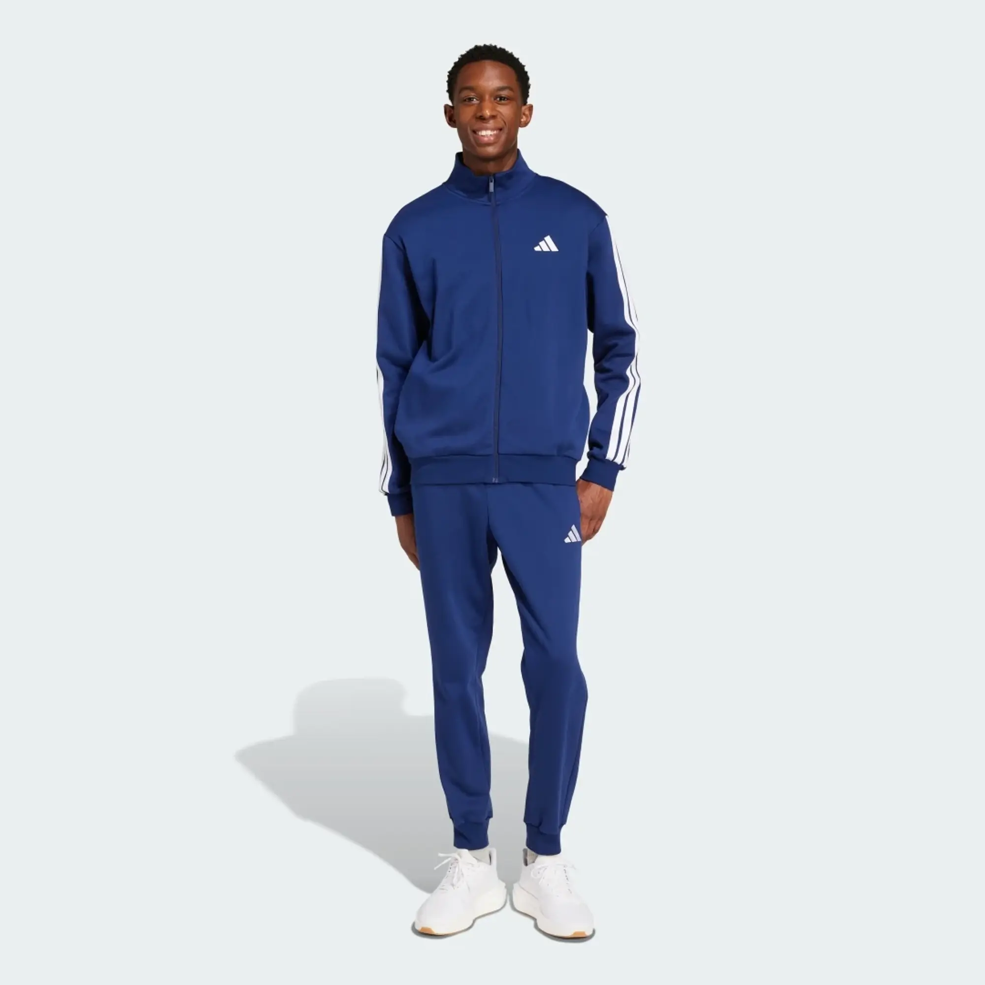 adidas Sportswear Basic 3-Stripes Fleece Track Suit