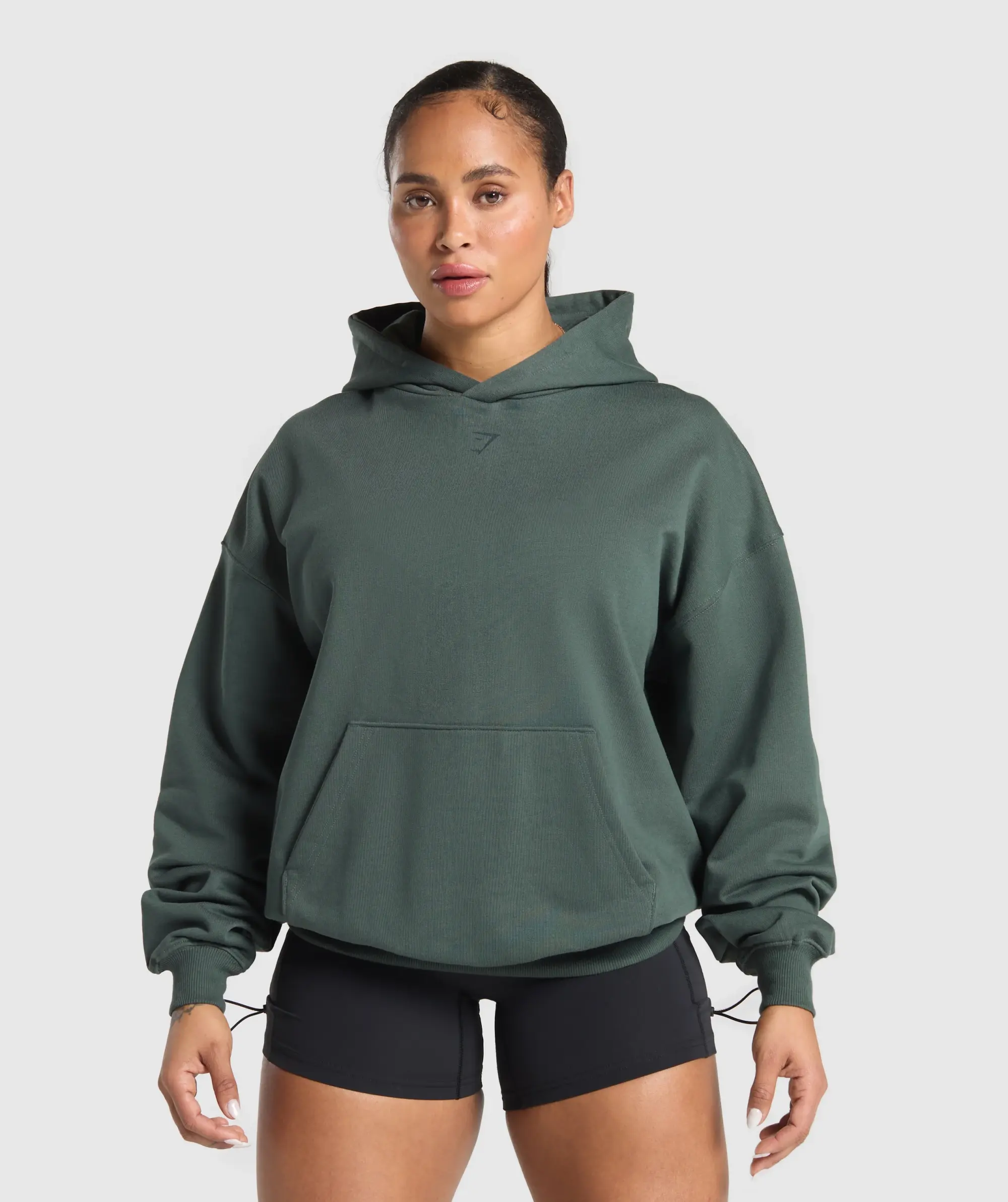 Gymshark Retro Lifting Oversized Hoodie - Slate Teal