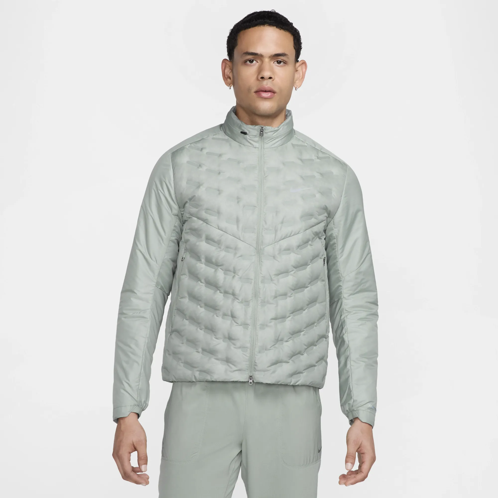Nike Therma-fit Adv Repel ダウンランニングベストグレー Nike Therma FIT ADV Repel AeroLoft Down Jacket | FB7556-370
