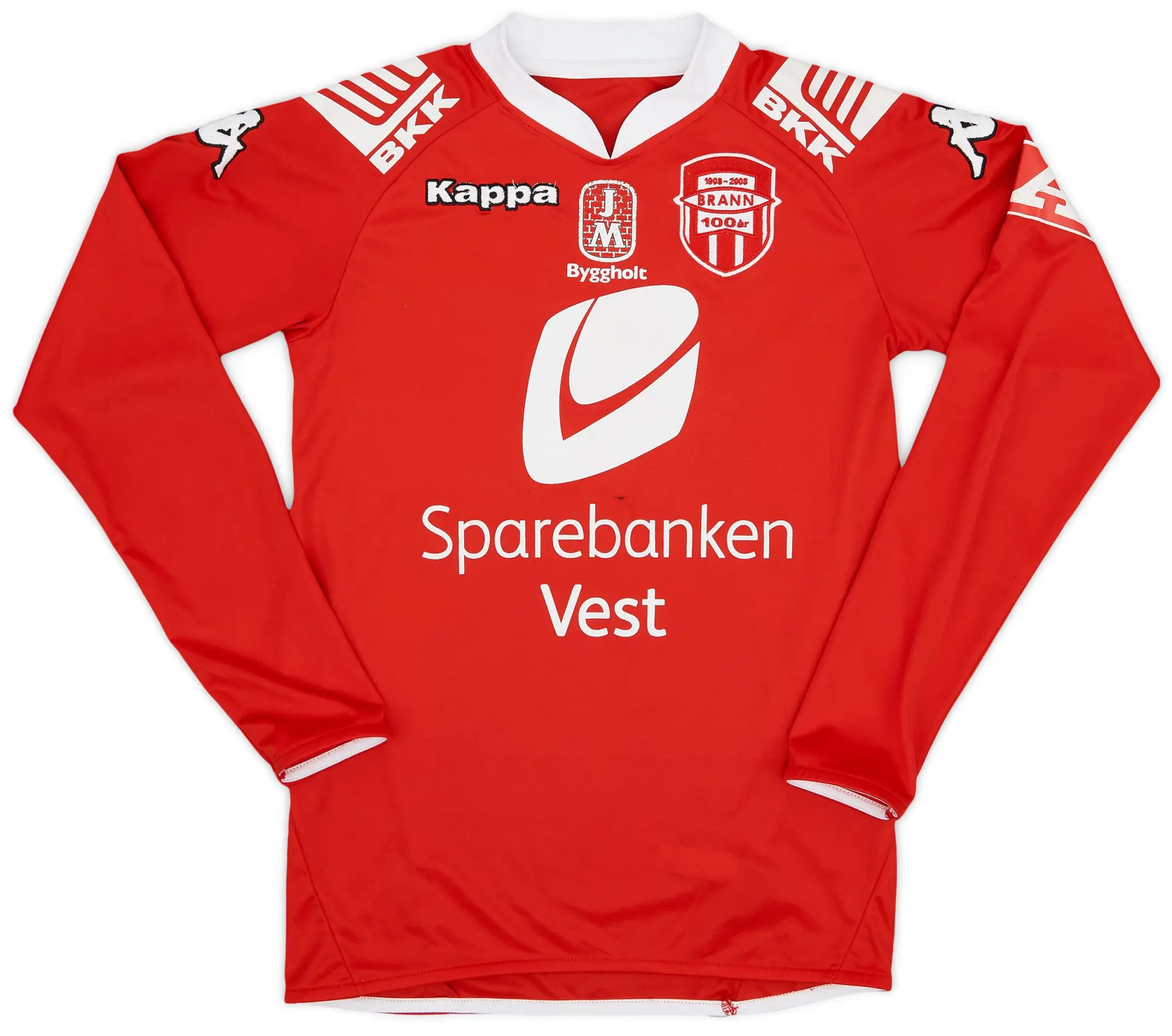 Kappa 2008 Brann Centenary Home L/S Shirt - 5/10 - (XS)