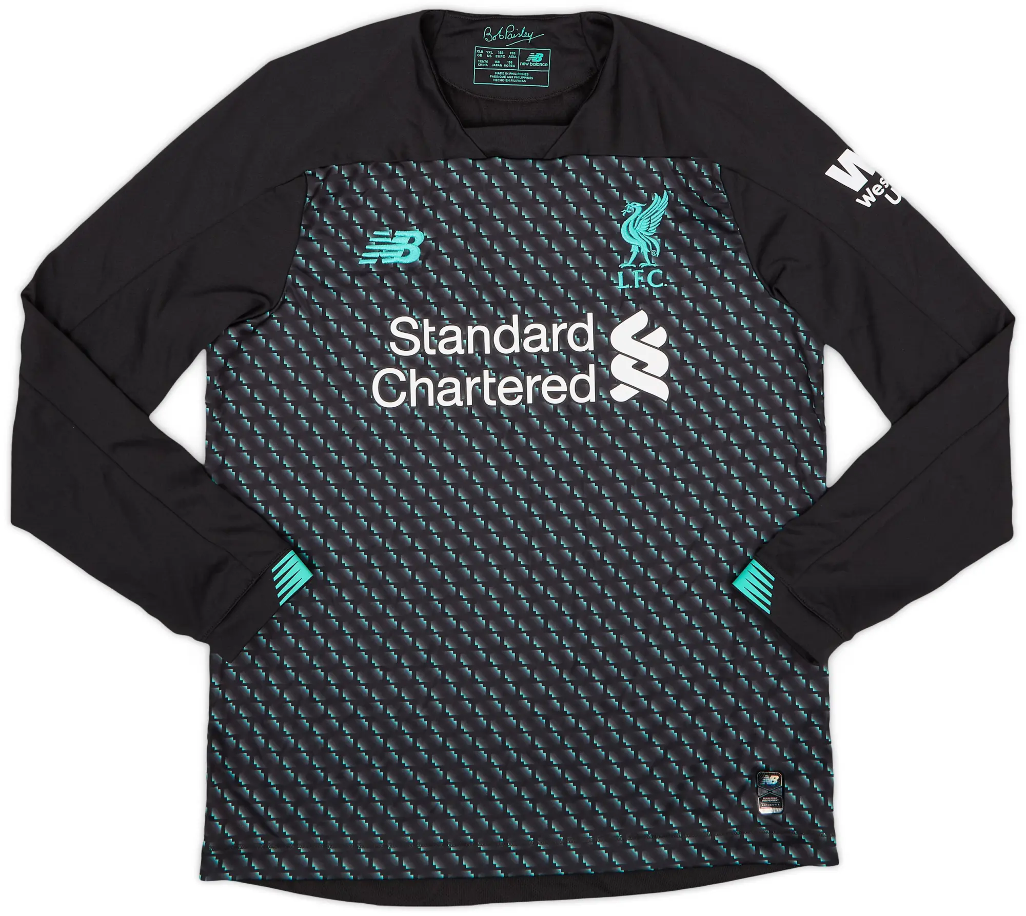 NewBalance 2019-20 Liverpool Third L/S Shirt - 8/10 - (XL.Boys)
