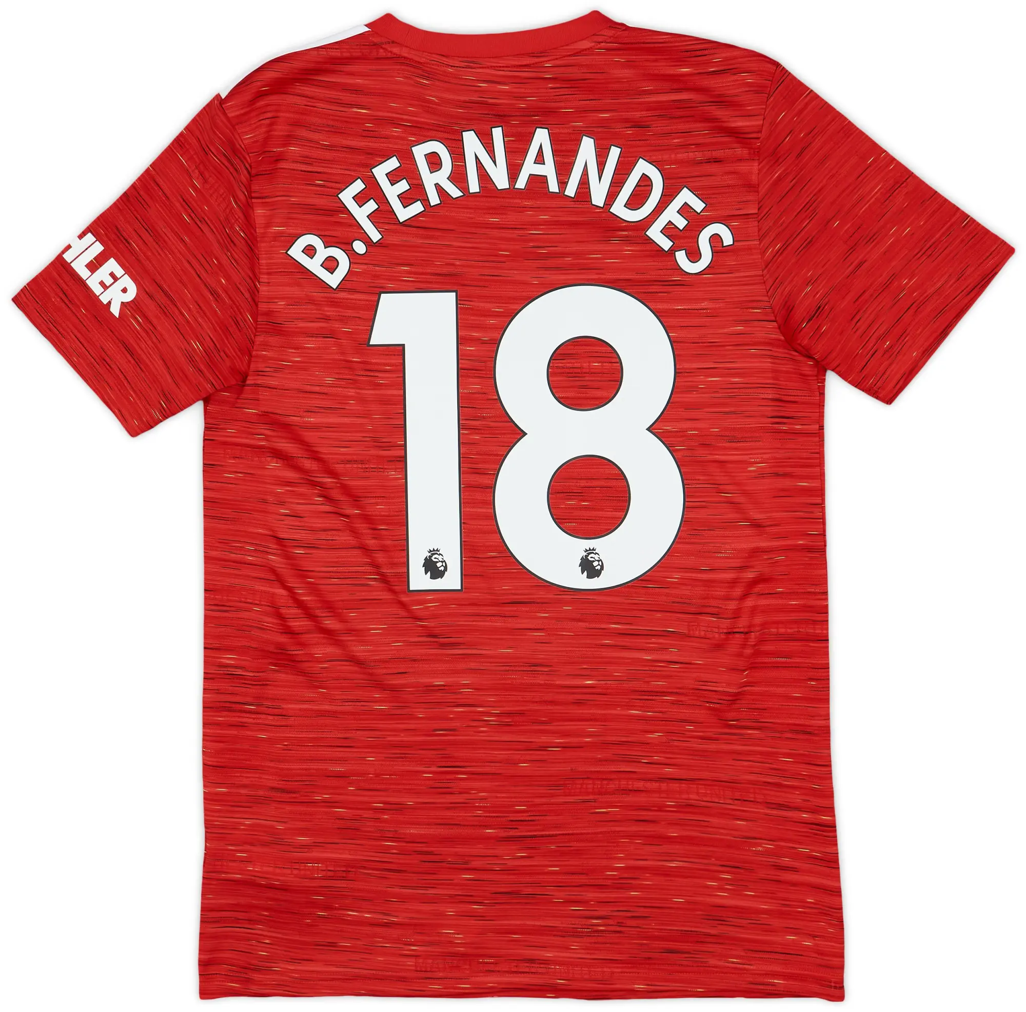 adidas 2020-21 Manchester United Home Shirt B.Fernandes #18 - 9/10 - (S)