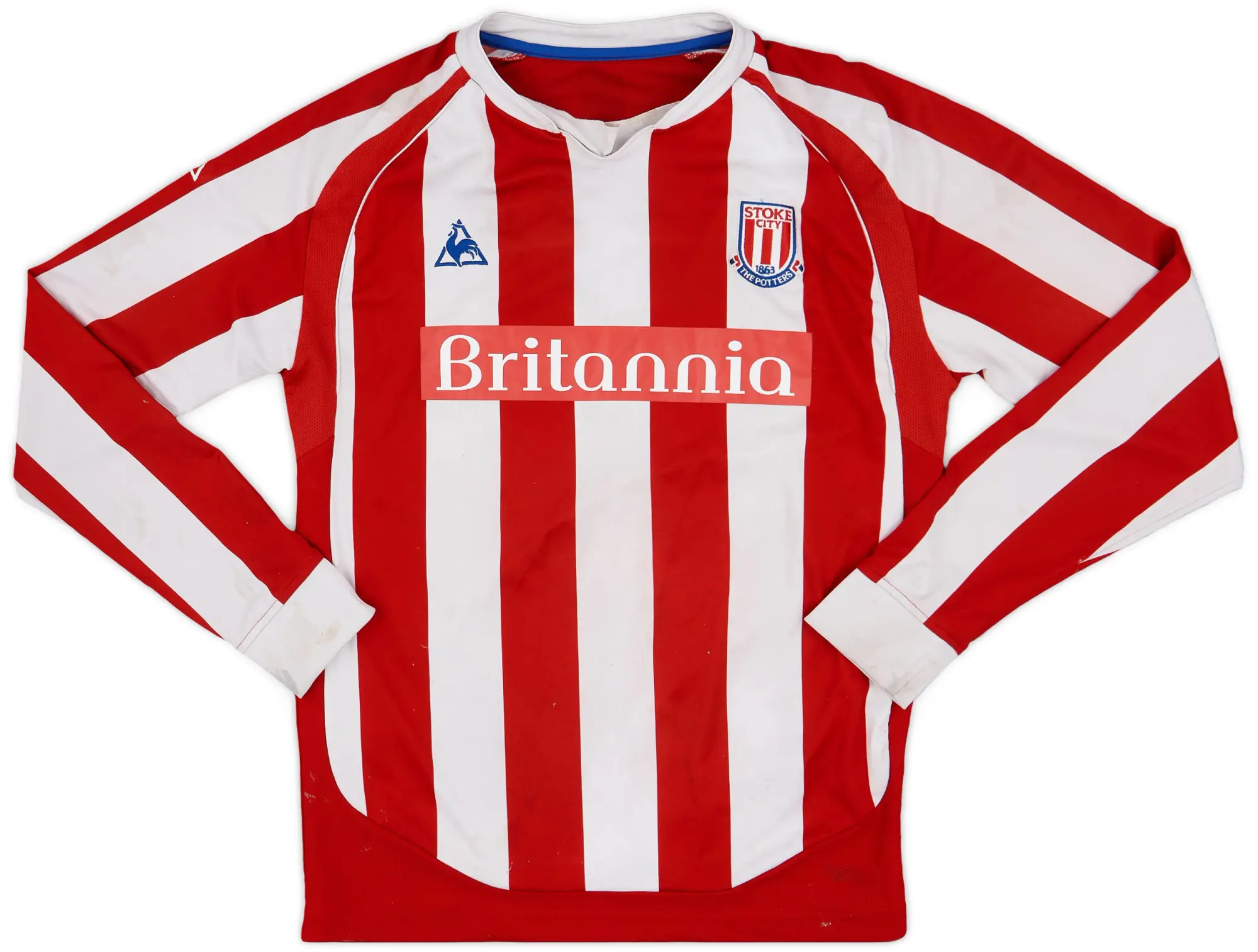 LeCoqSportif 2009-10 Stoke City Home L/S Shirt - 5/10 - (M)