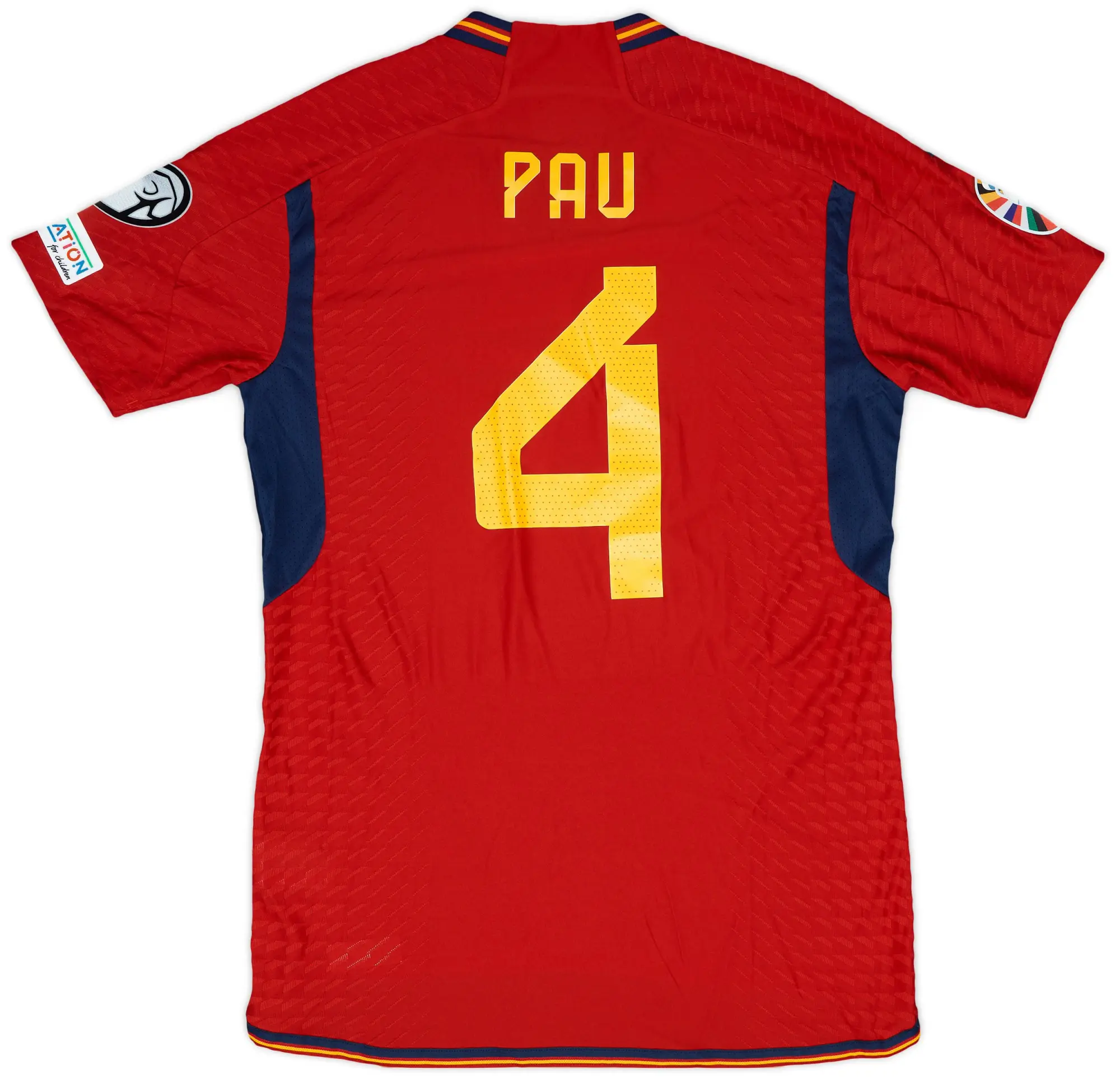 adidas 2022-23 Spain Match Issue Home Shirt Pau #4