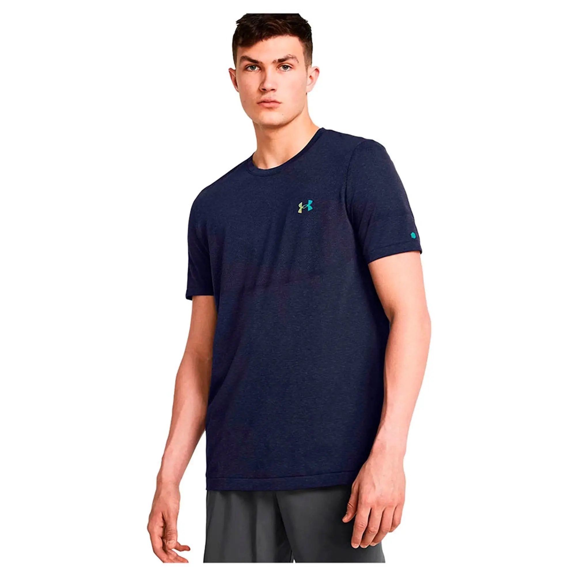 Men's  Under Armour  Vanish Elite Seamless Short Sleeve Midnight Navy / Iridescent M