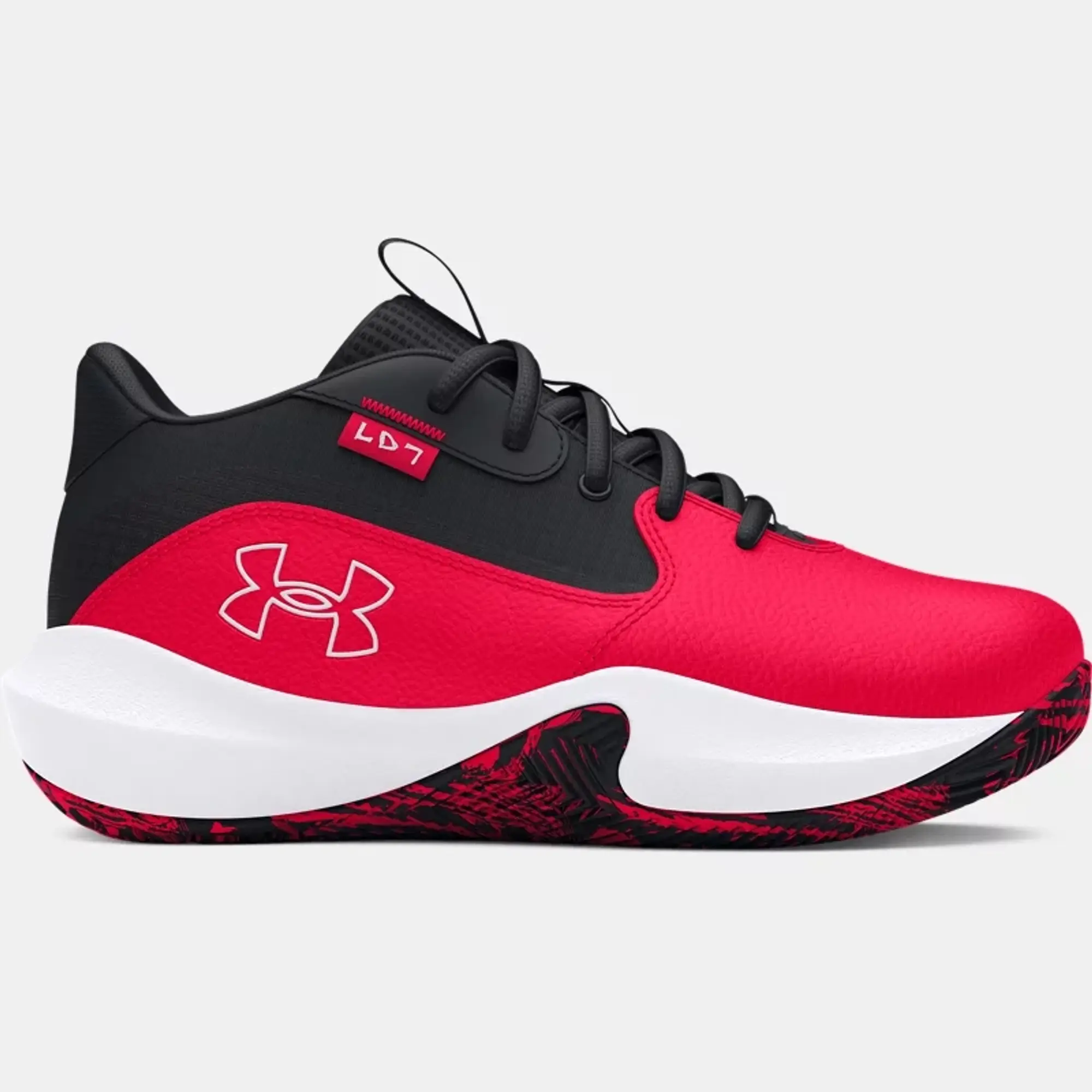 Pre-School  Under Armour  Lockdown 7 Basketball Shoes Red / Black / White 1.5