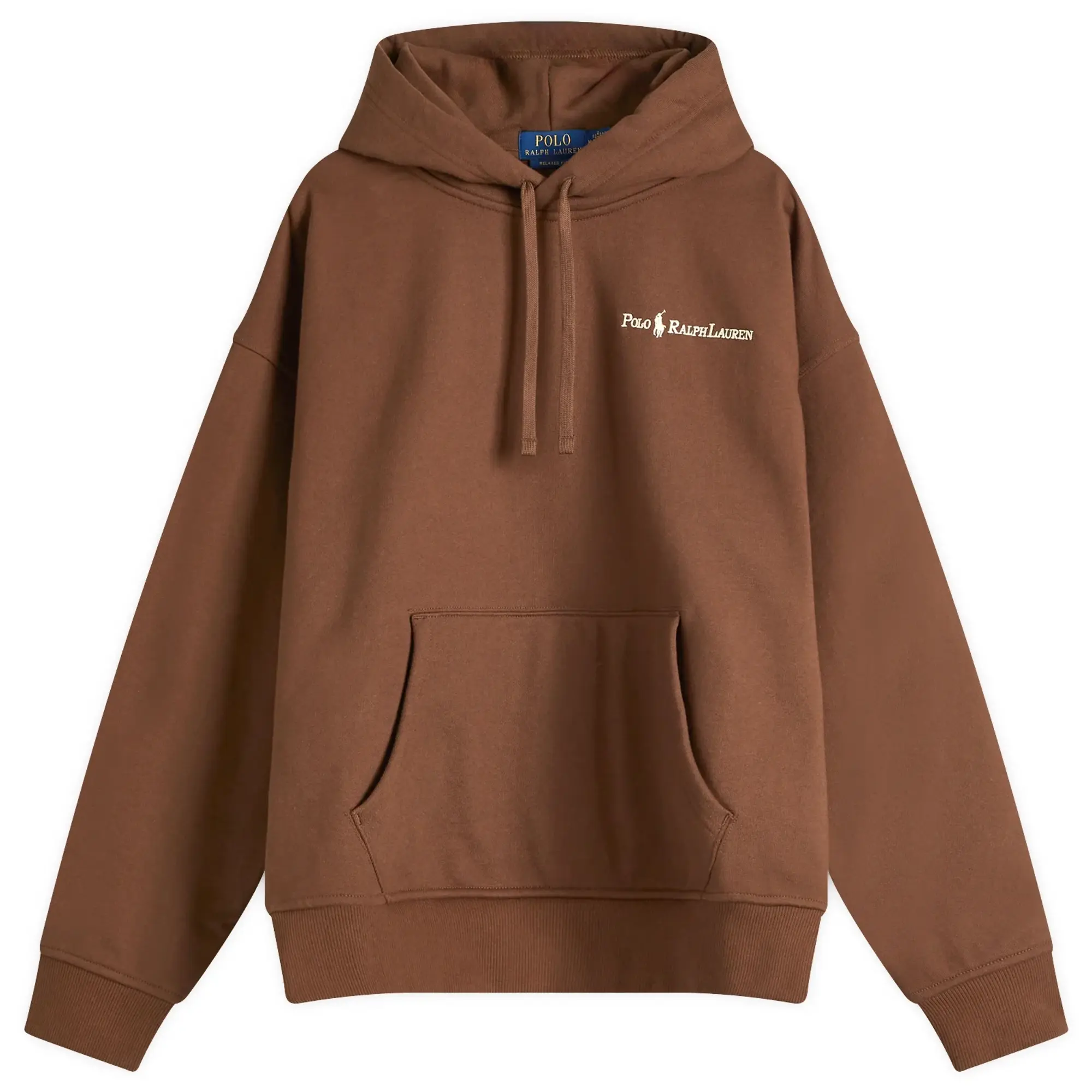 Polo Ralph Lauren Men's Heavyweight Fleece Logo Hoodie Chocolate Mousse