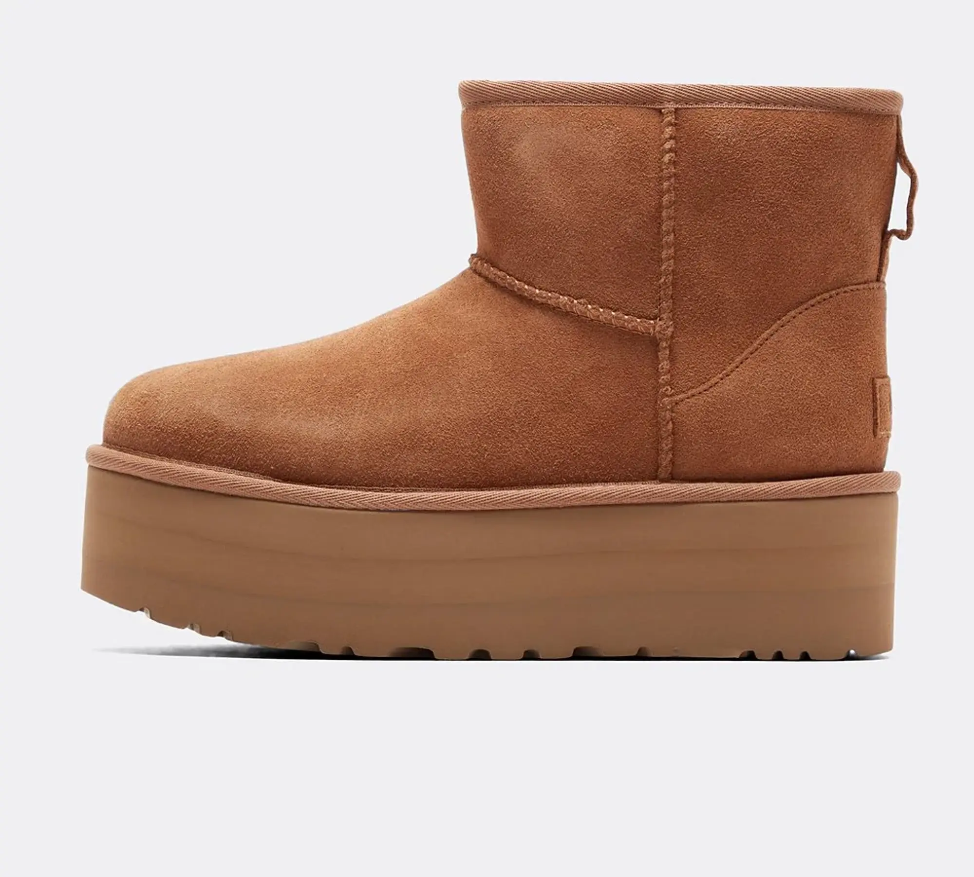 Ugg Womens Classic Mini Platform Boot - Beige - Size 5 - Tan