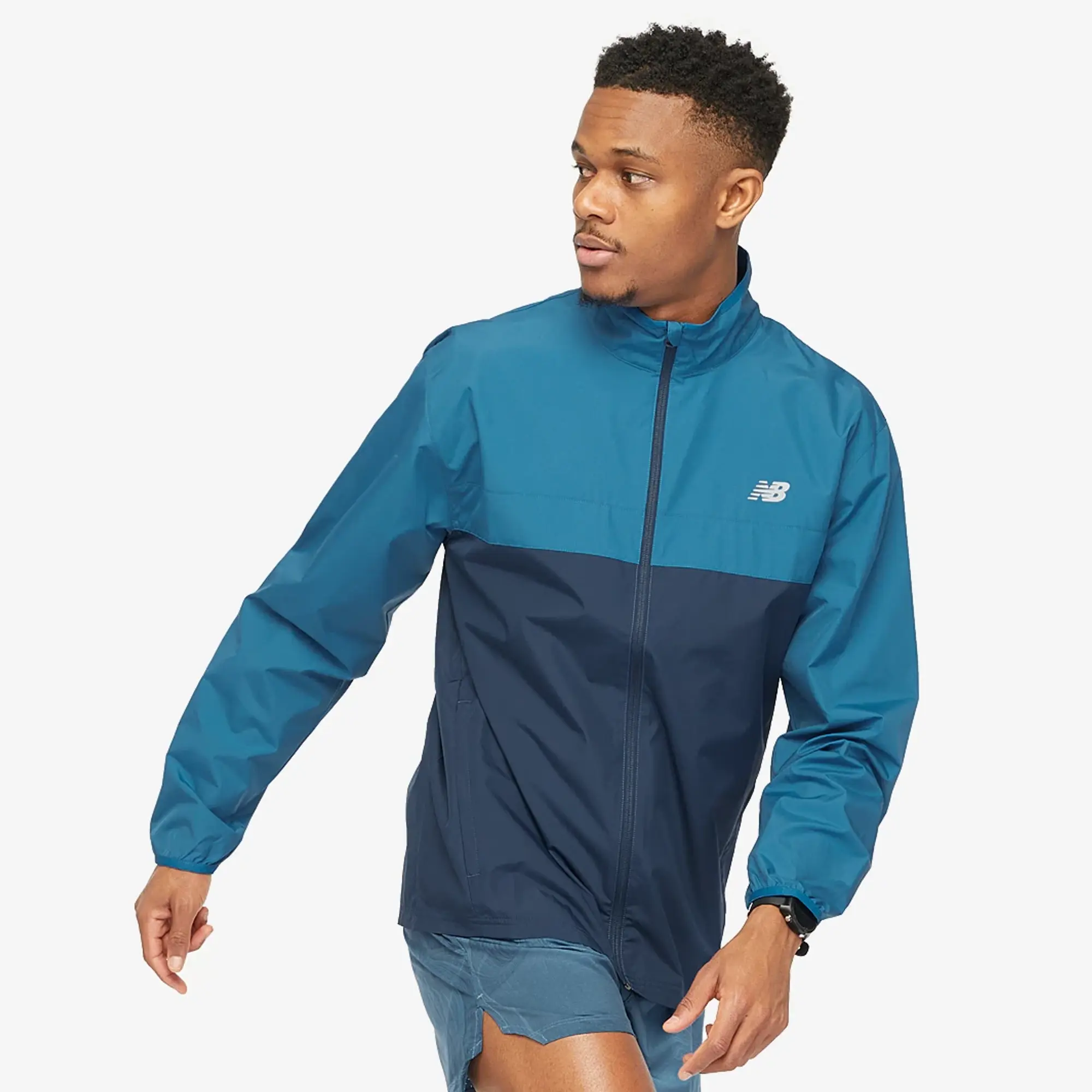 New Balance Men's Sport Essentials Jacket in Blue Polywoven