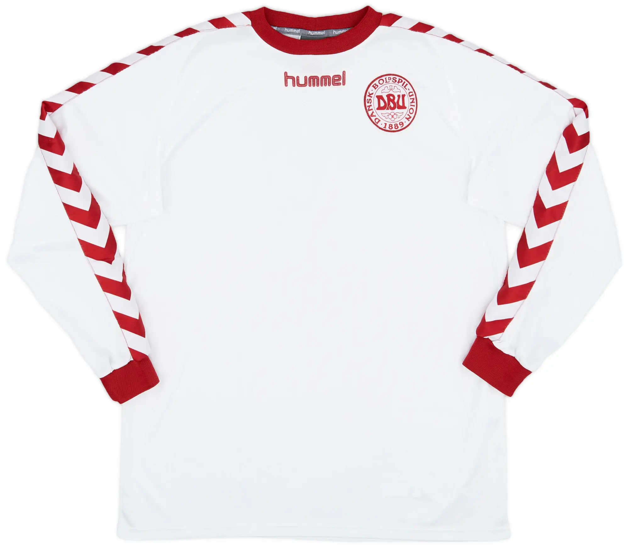 Hummel 2002 Denmark Away L/S Shirt - 9/10 - (M/L)