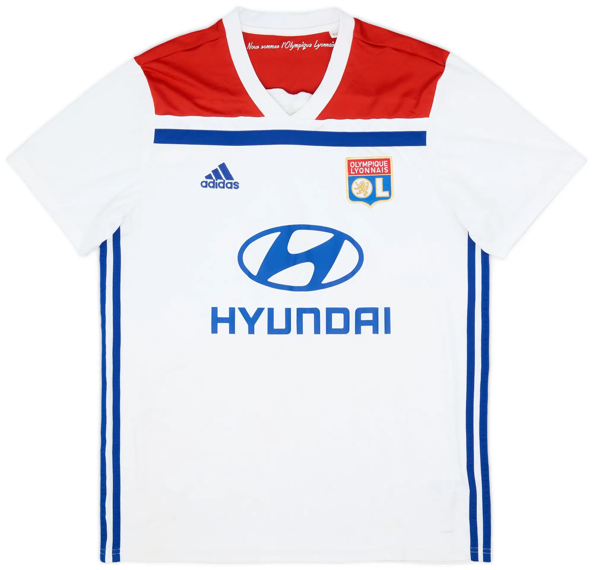 adidas 2018-19 Lyon Home Shirt - 6/10 - (L)