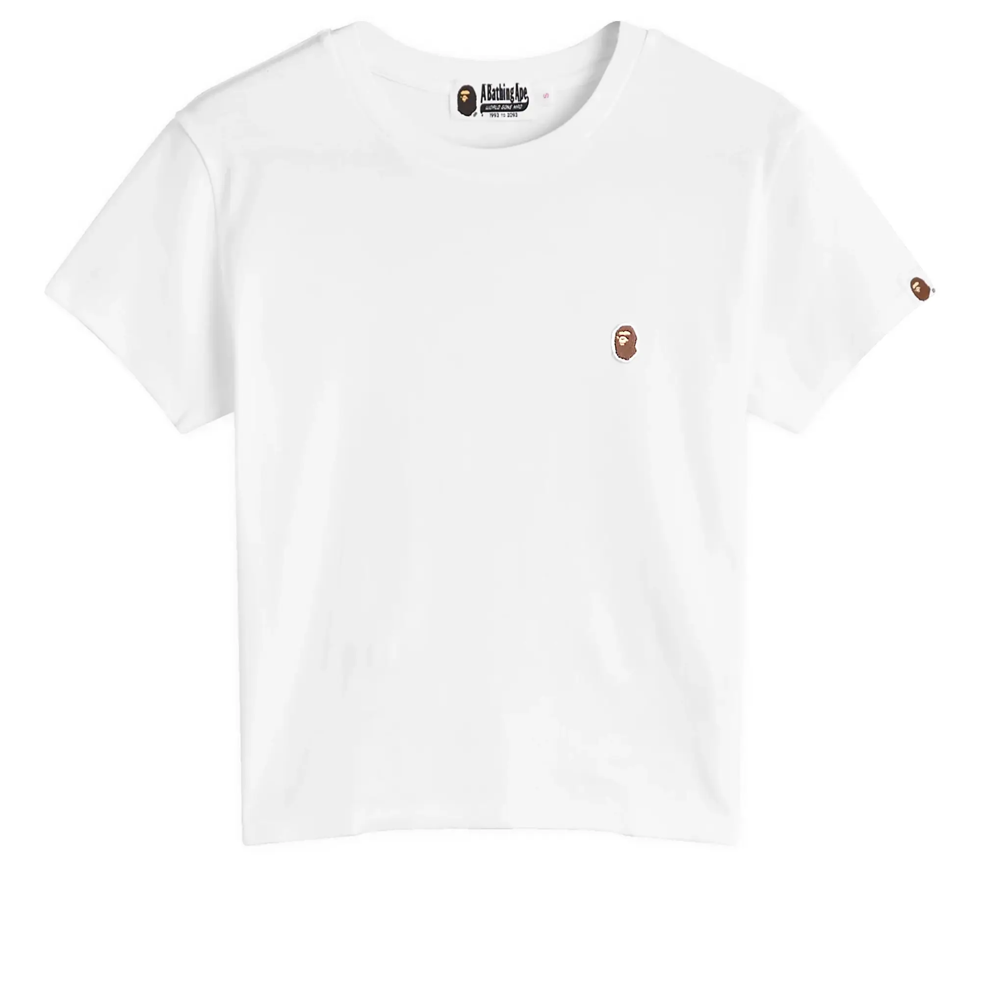 A Bathing Ape Women's One Point Baby Tee White