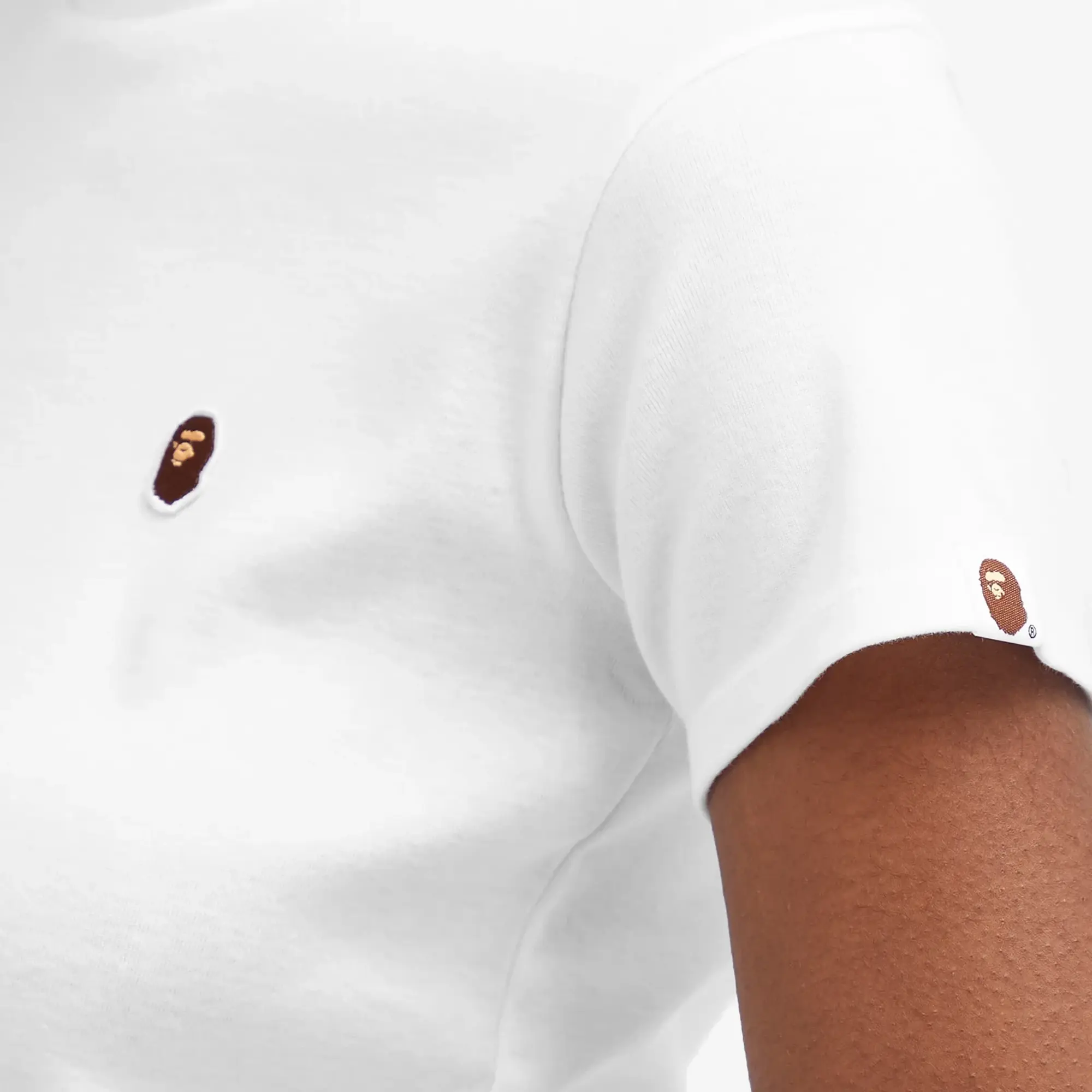 A Bathing Ape Women's One Point Baby Tee White