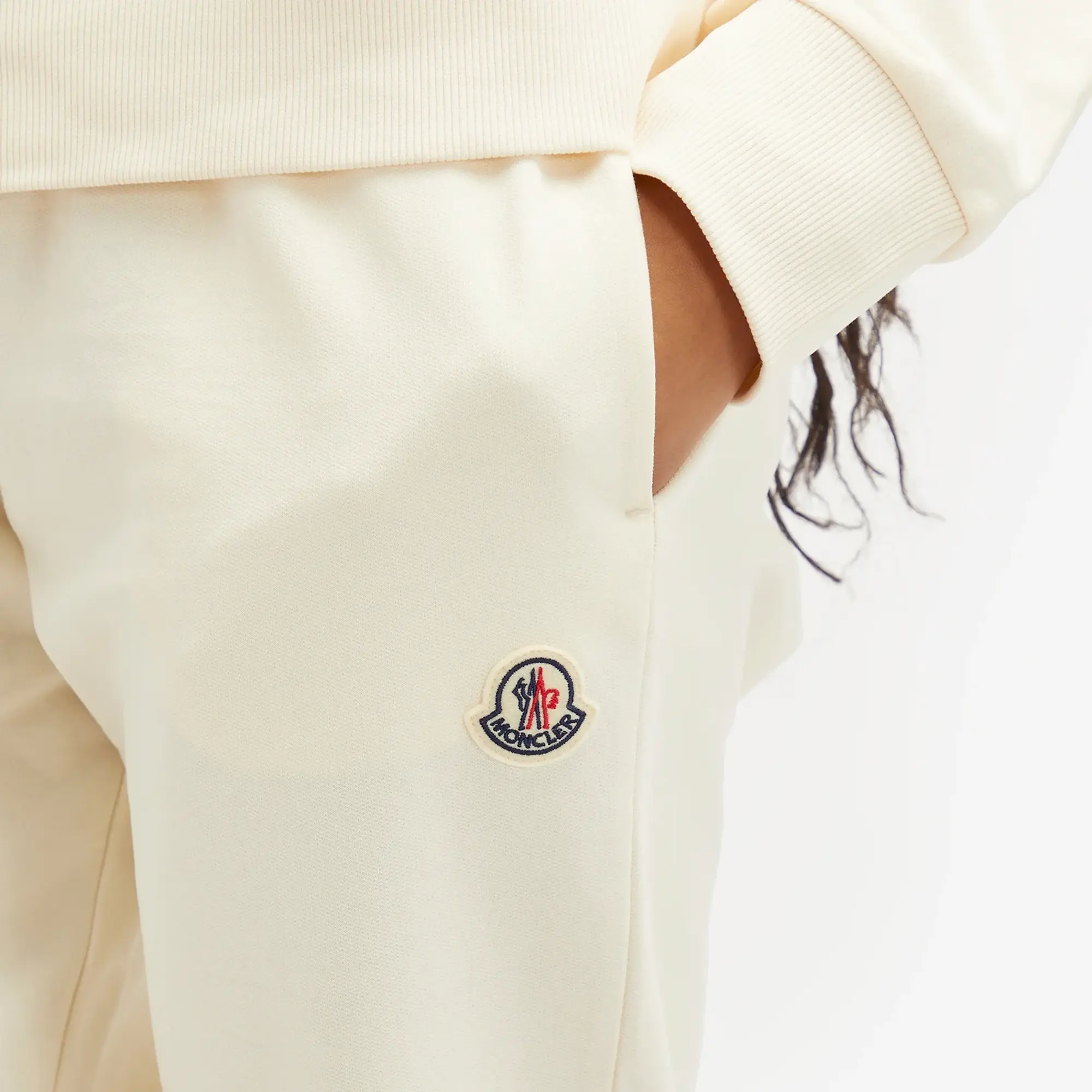 Moncler Women's Logo Sweatpants Off White
