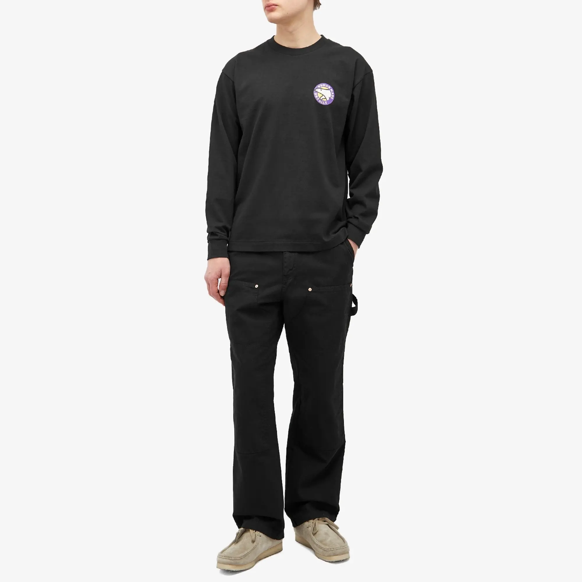 Human Made Men's Graphic L/S T-Shirt Black