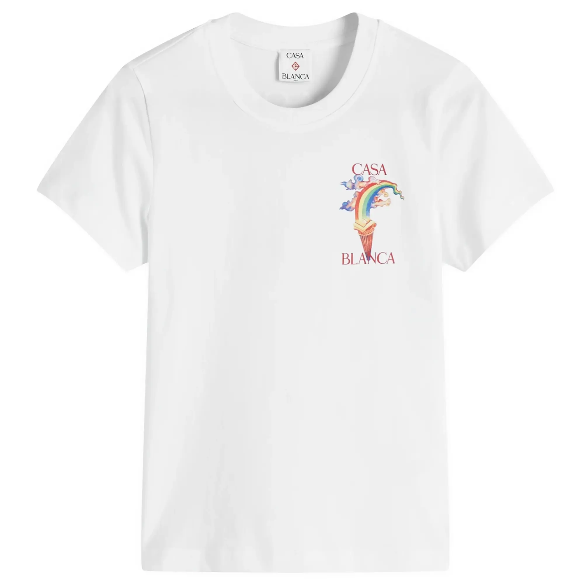 Casablanca Women's Printed Fitted T-Shirt Nature Teacher