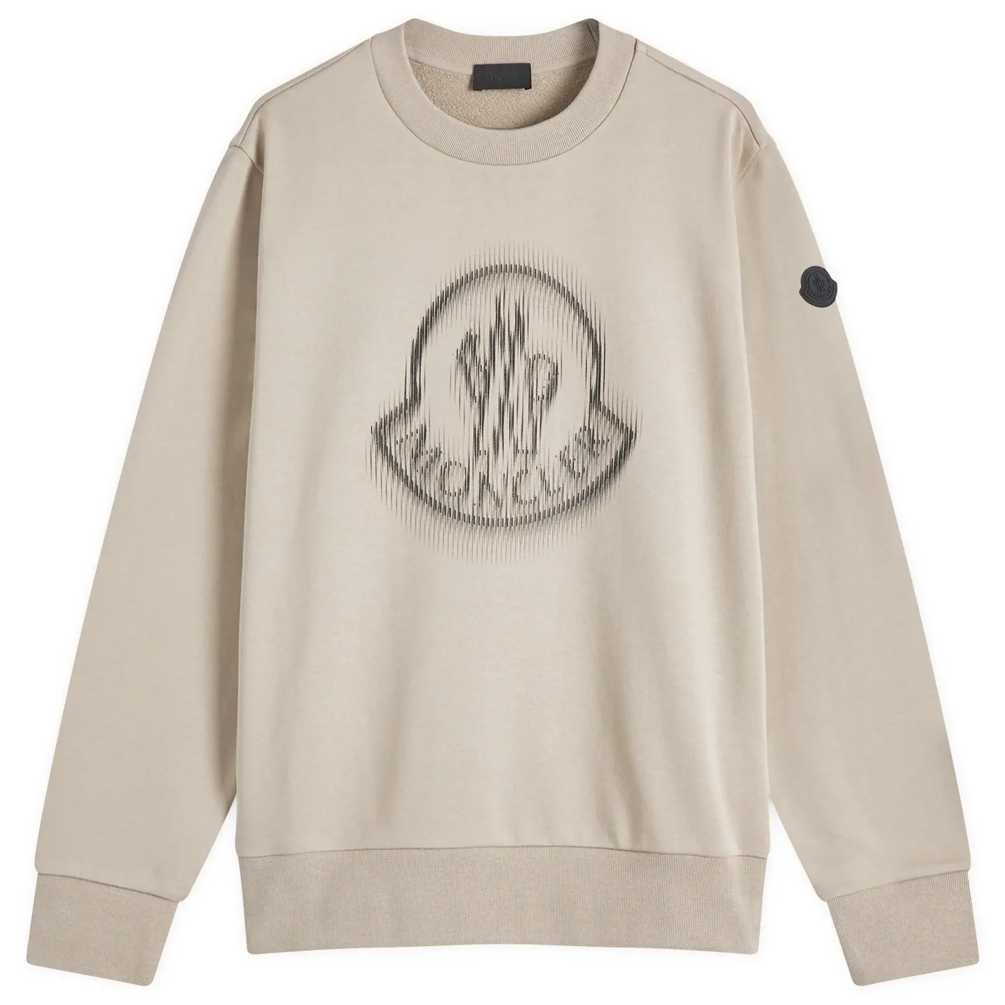 Moncler Men's Cotton Fleece Sweatshirt Beige