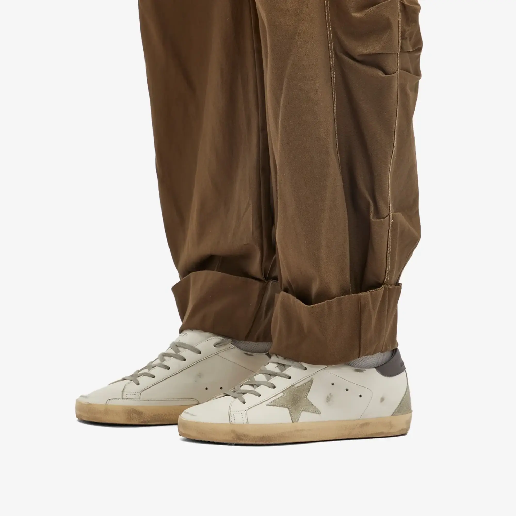 Golden Goose Women's Super Star White/Ice/Dark Gray